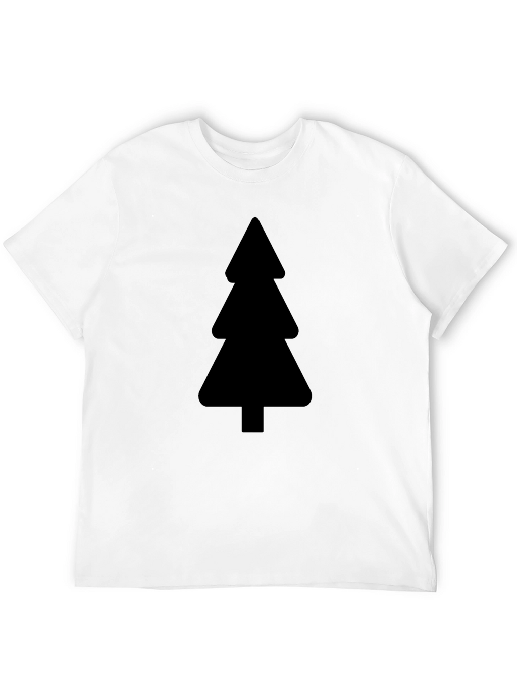 Minimalist Tree Graphic Black T-Shirt