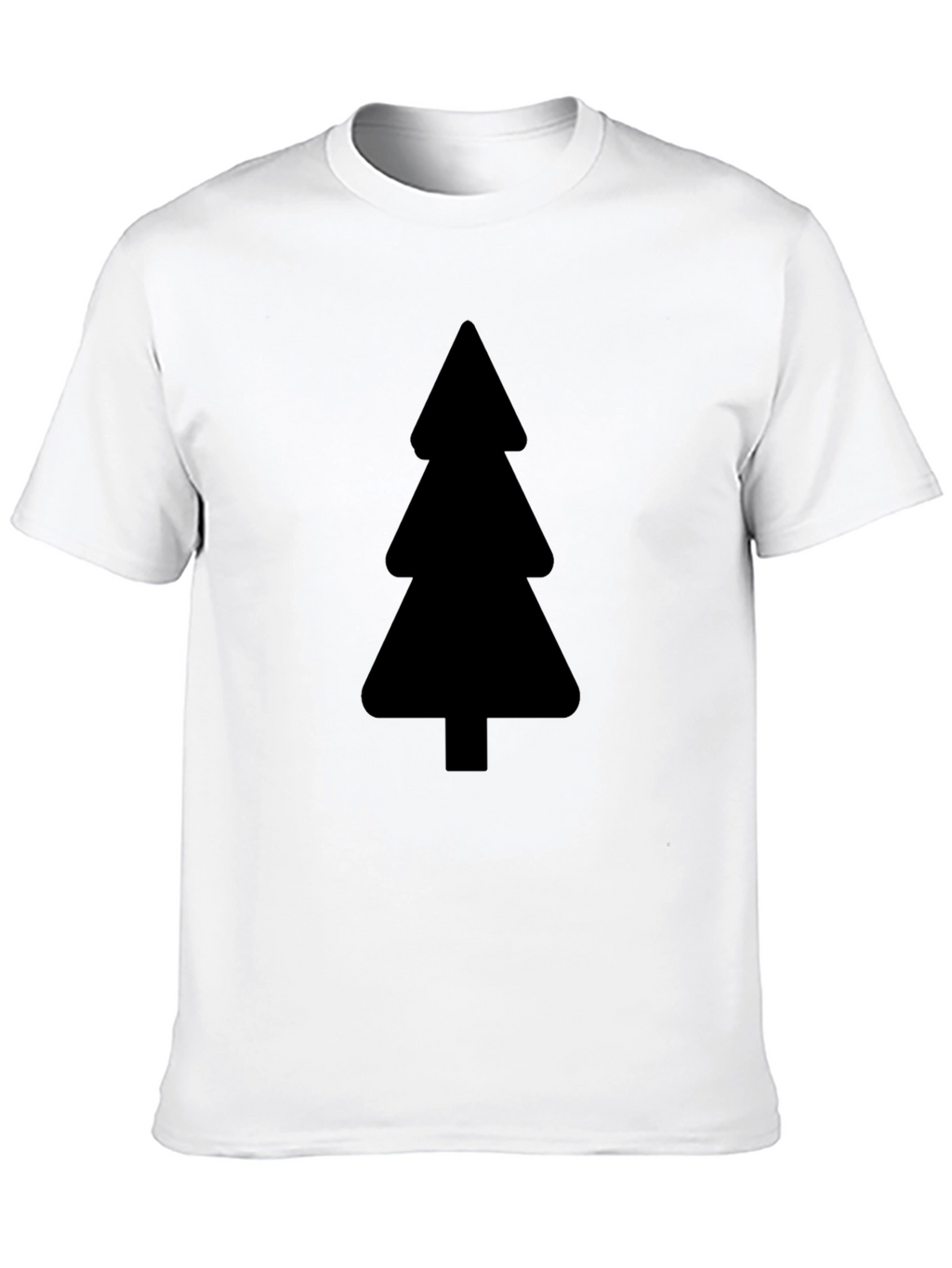 Minimalist Tree Graphic Black T-Shirt