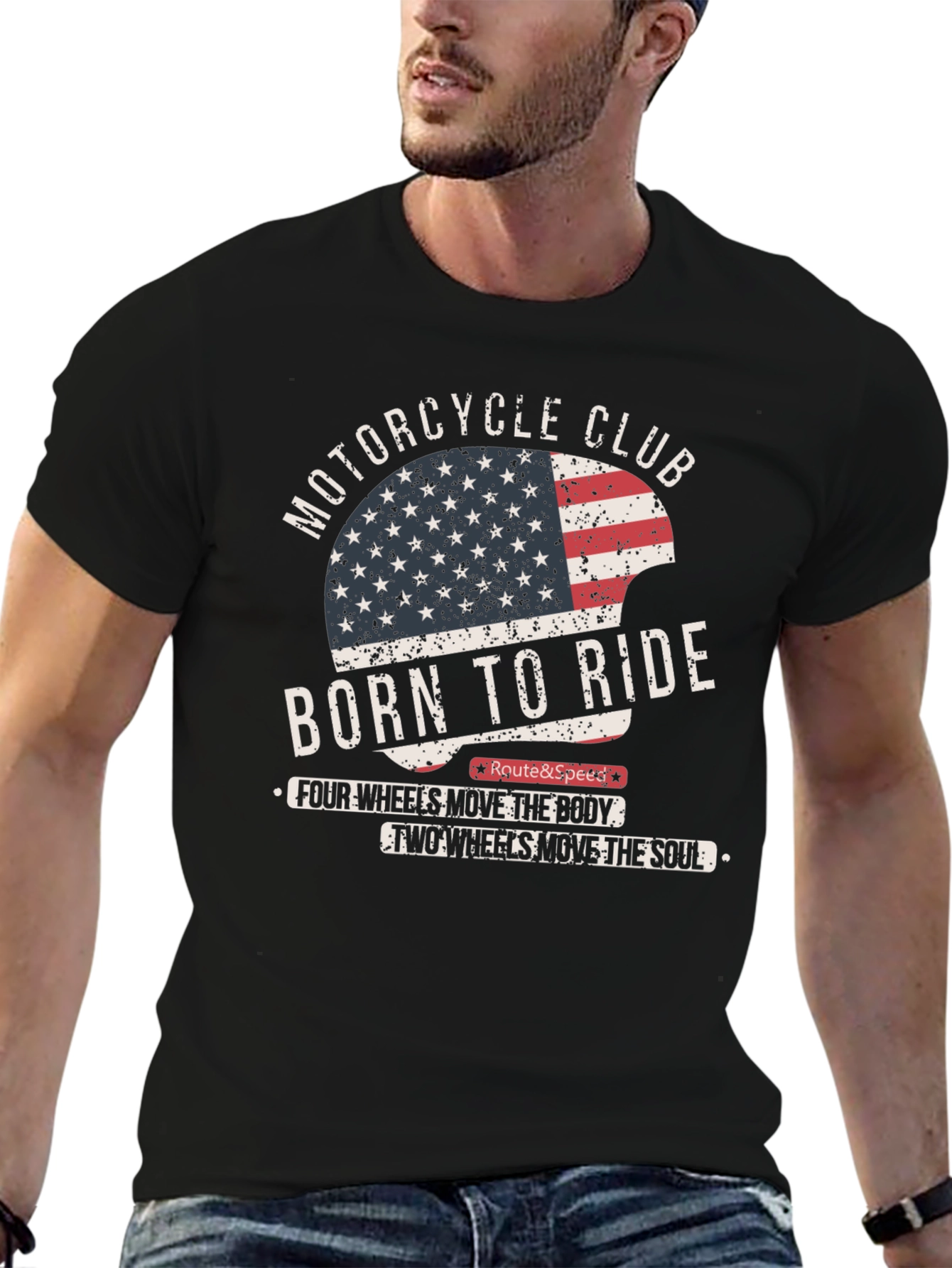 Born to Ride Motorcycle Club T-Shirt