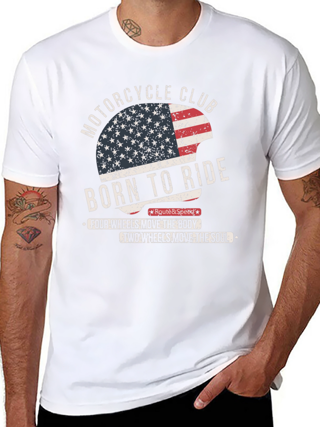 Born to Ride Motorcycle Club T-Shirt