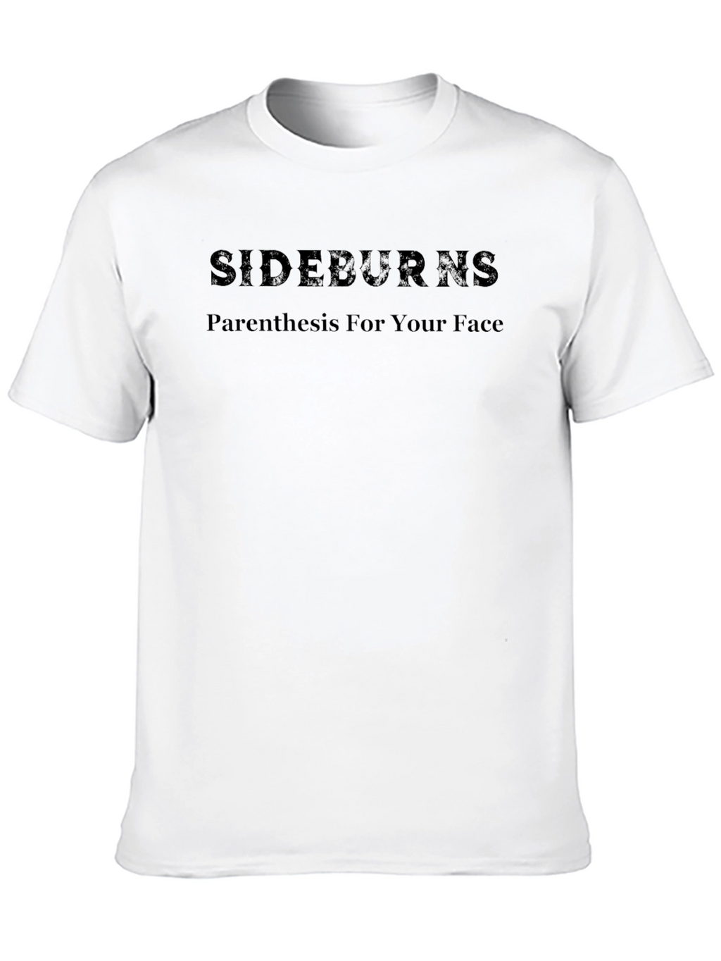 Sideburns Parenthesis Face Mens Graphic T-Shirt