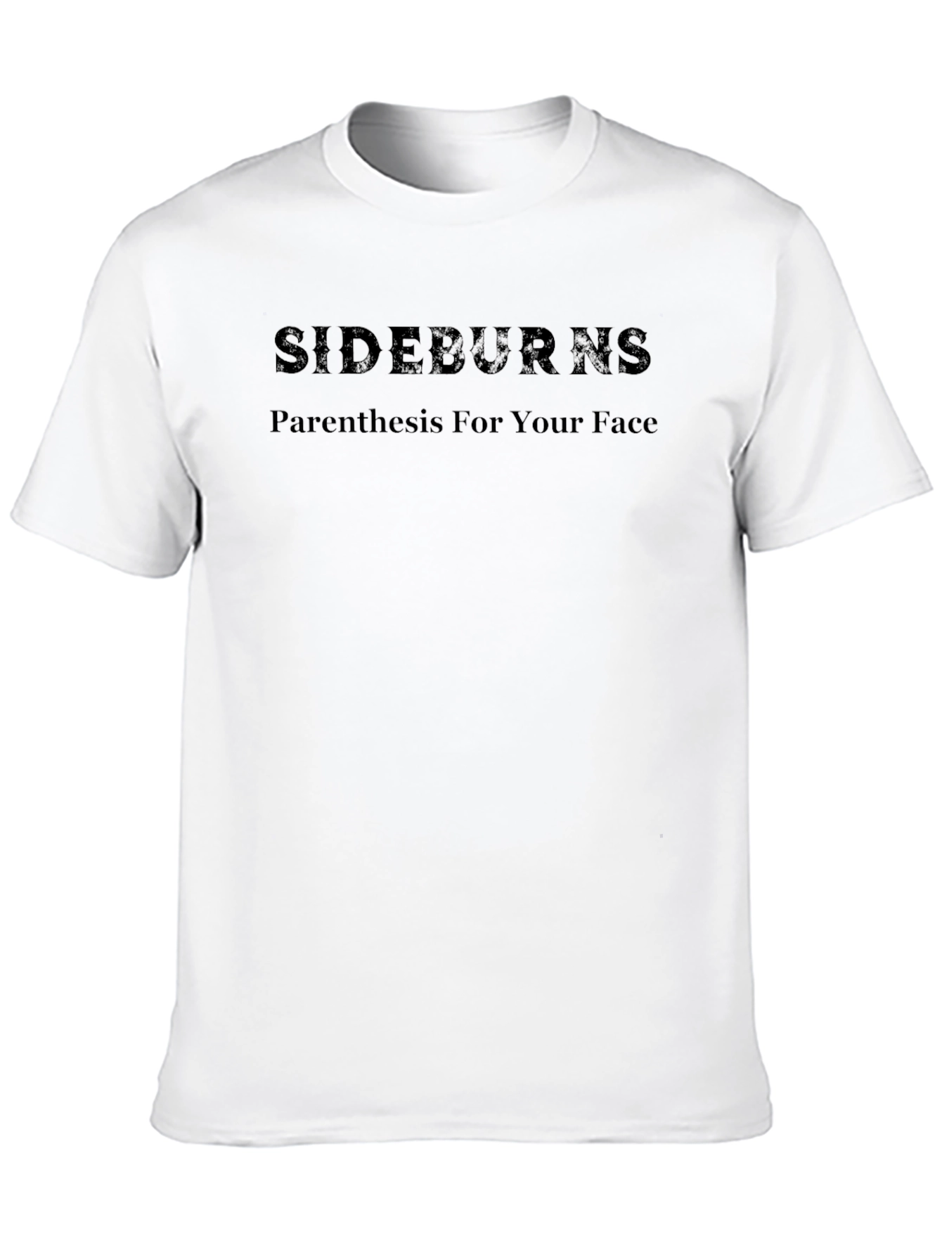 Sideburns Parenthesis Face Mens Graphic T-Shirt