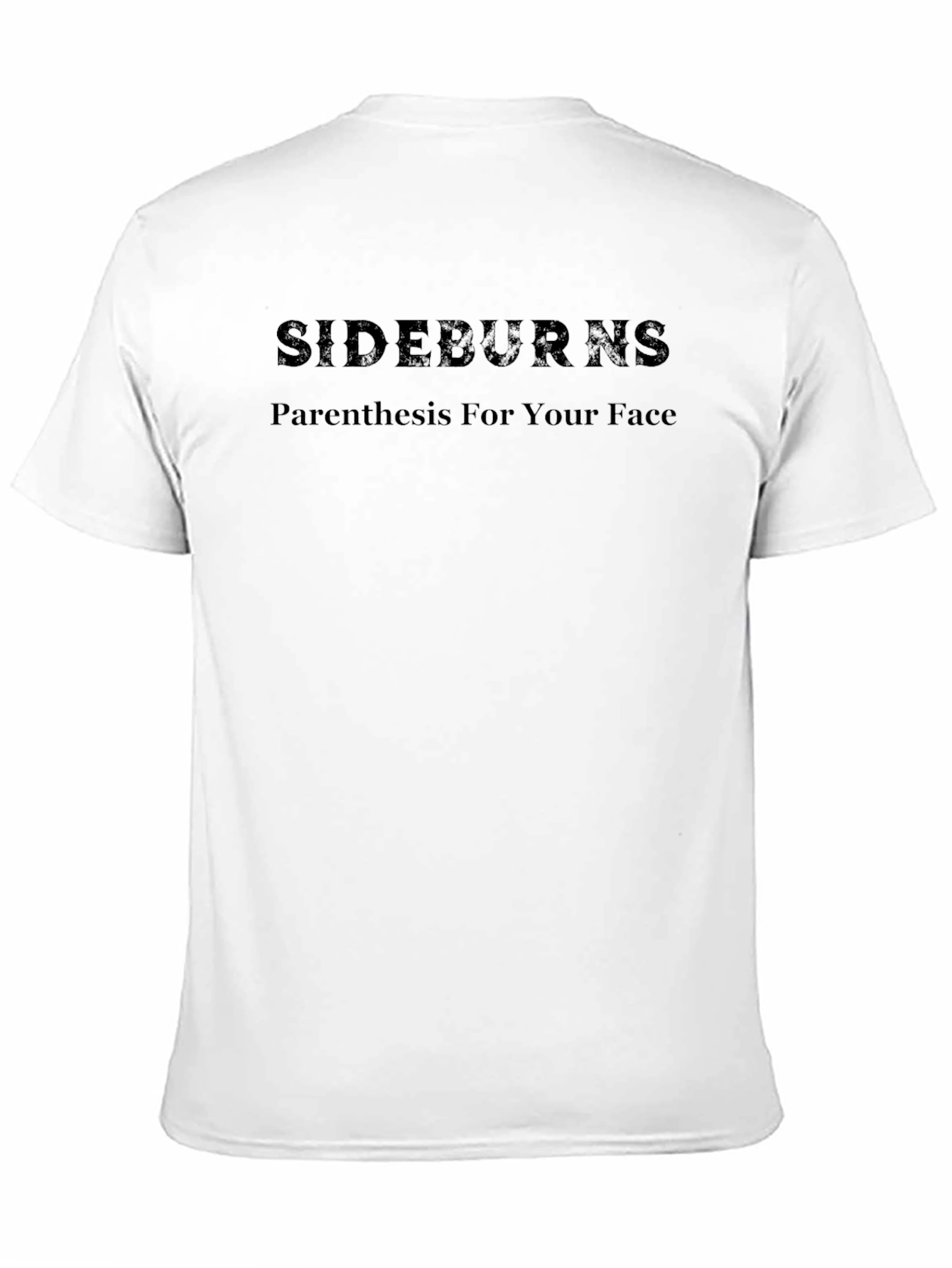 Sideburns Parenthesis Face Mens Graphic T-Shirt