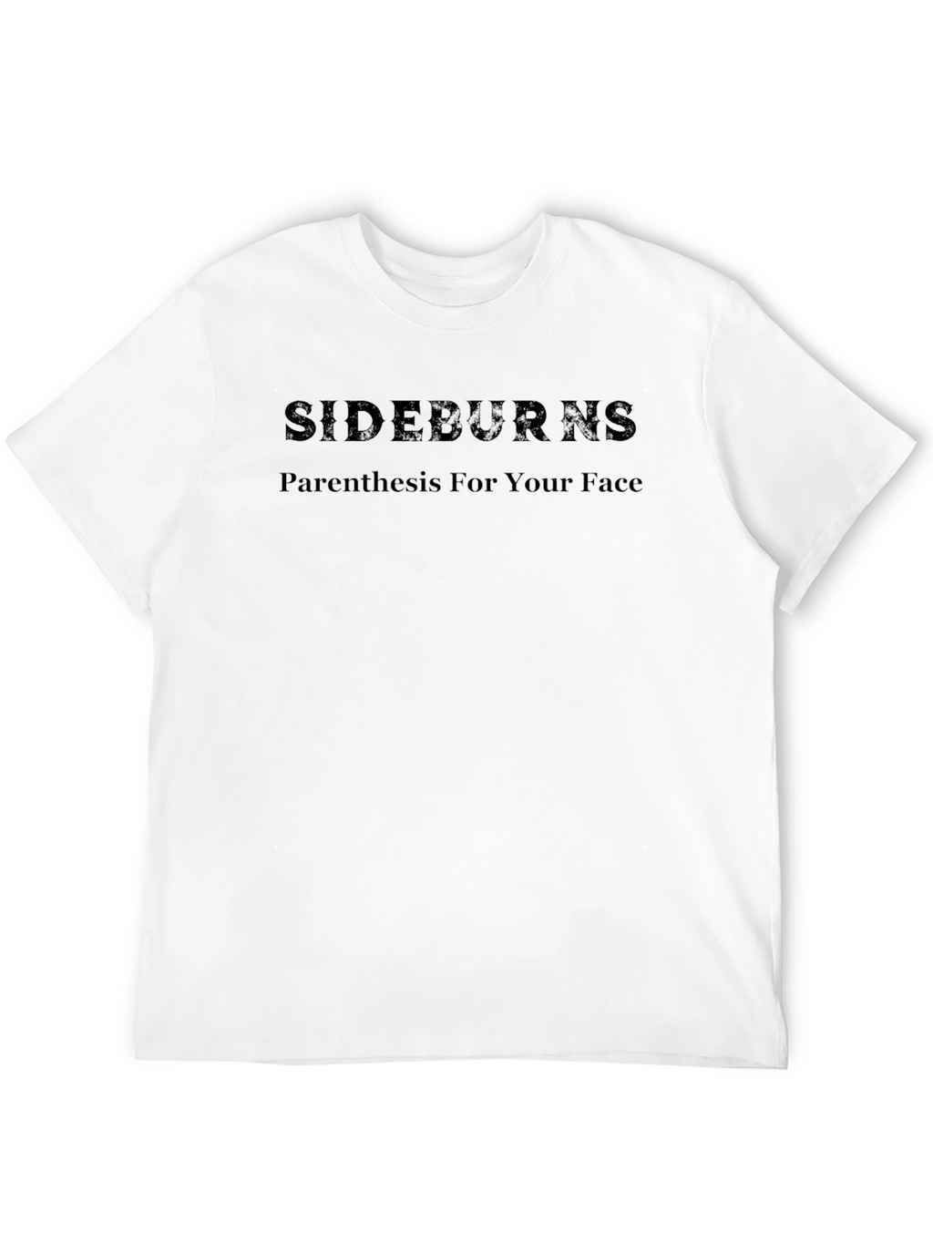 Sideburns Parenthesis Face Mens Graphic T-Shirt