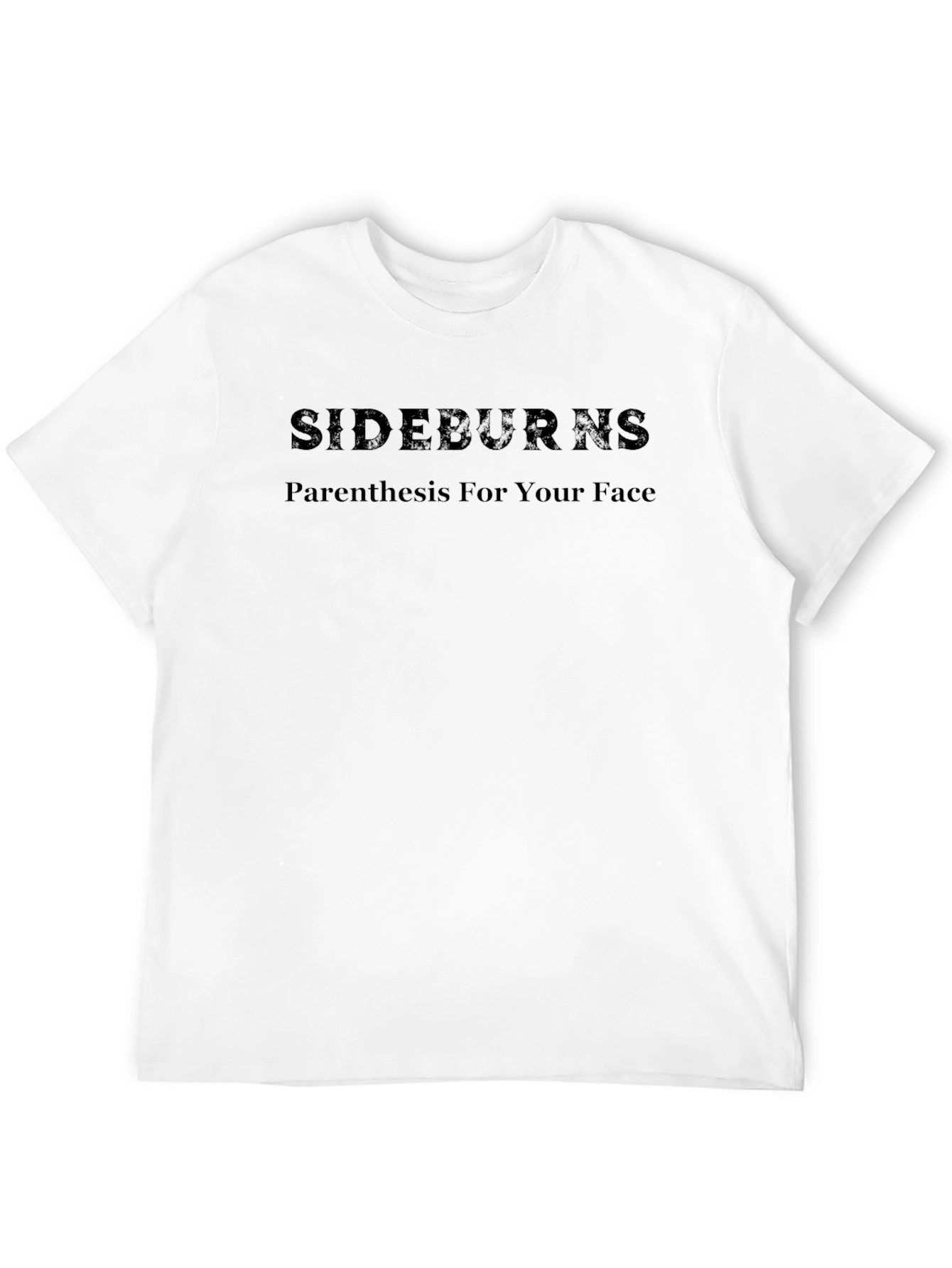 Sideburns Parenthesis Face Mens Graphic T-Shirt