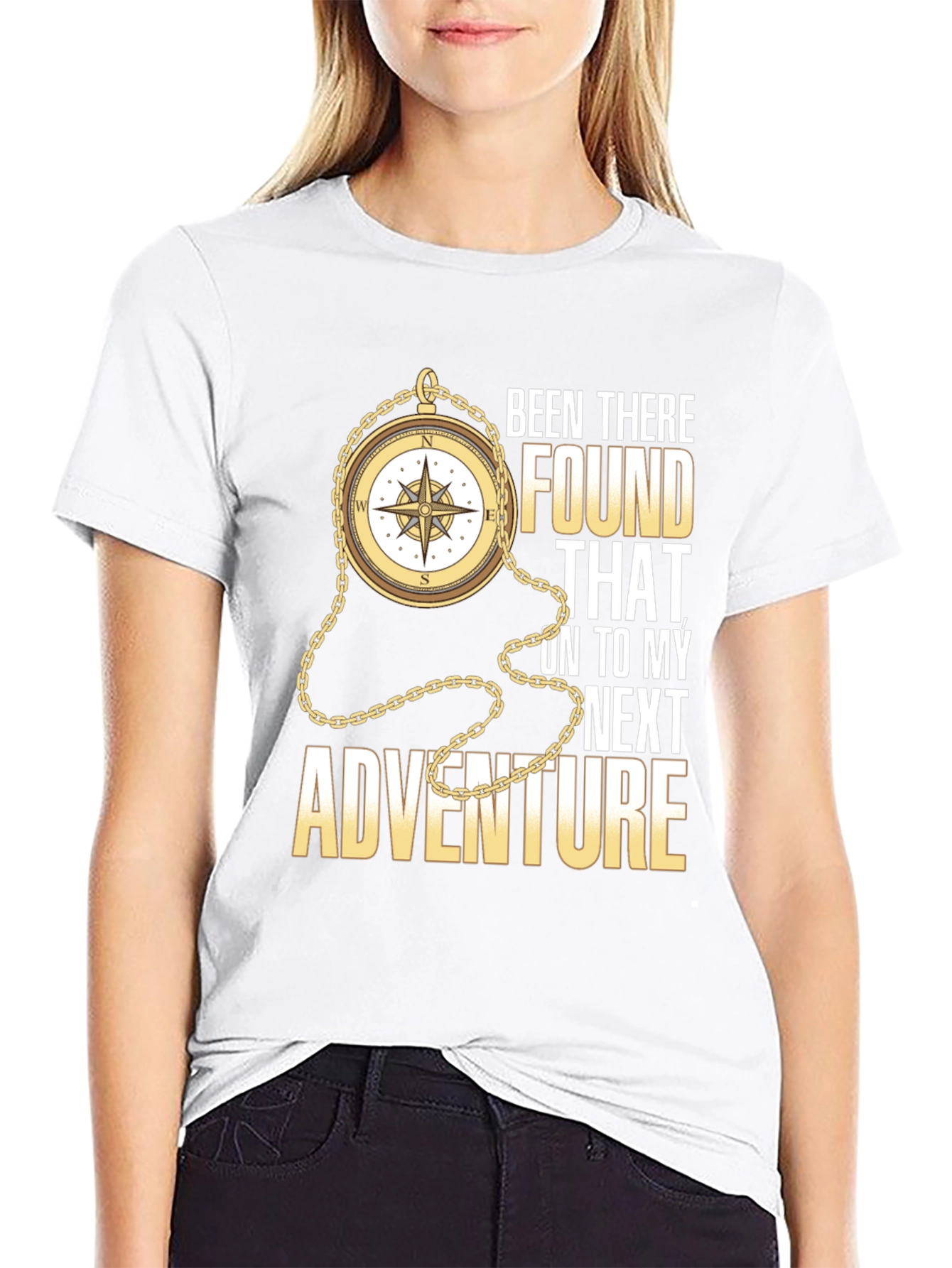 Adventure Compass Graphic Tee - Black