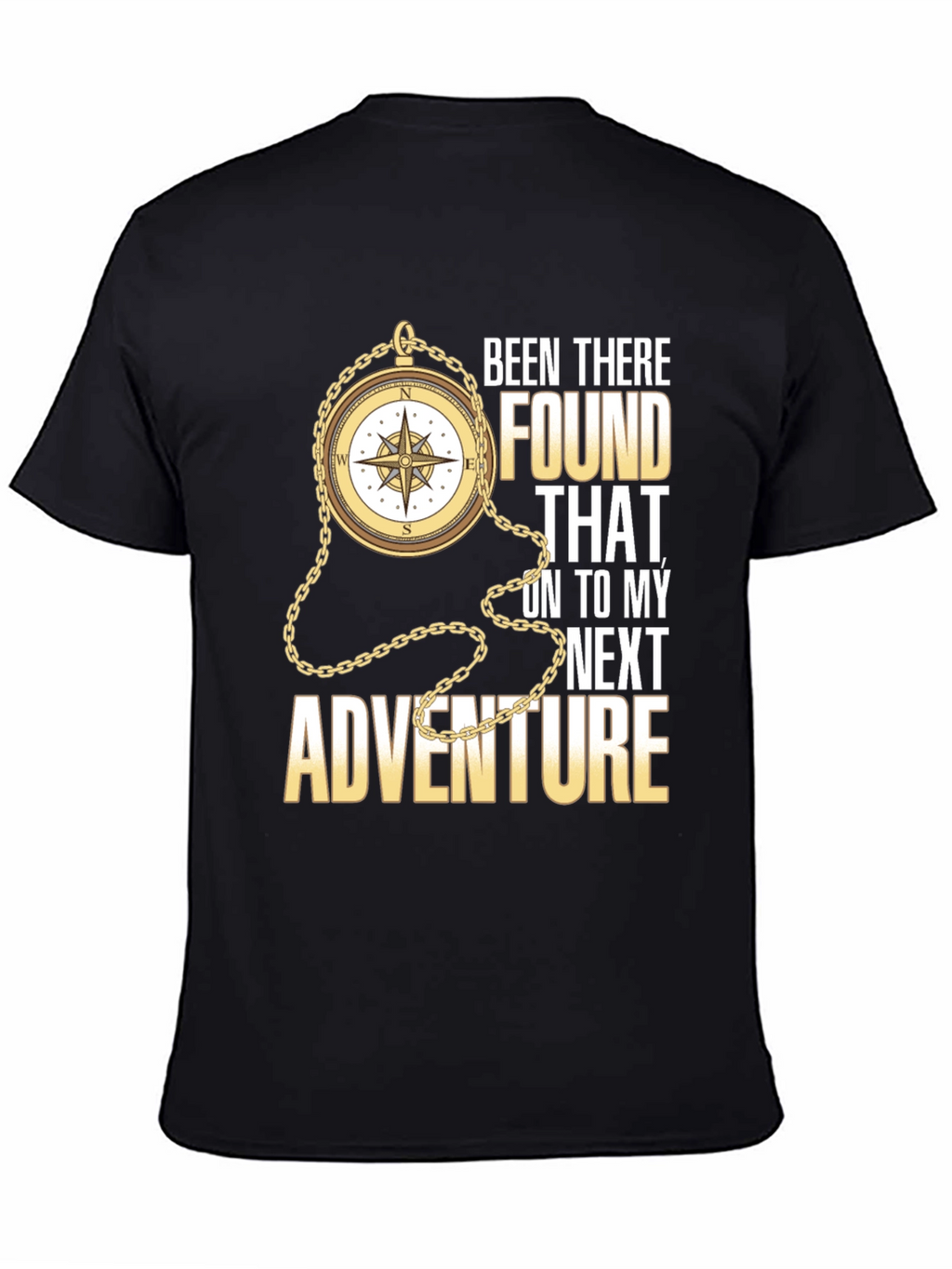 Adventure Compass Graphic Tee - Black