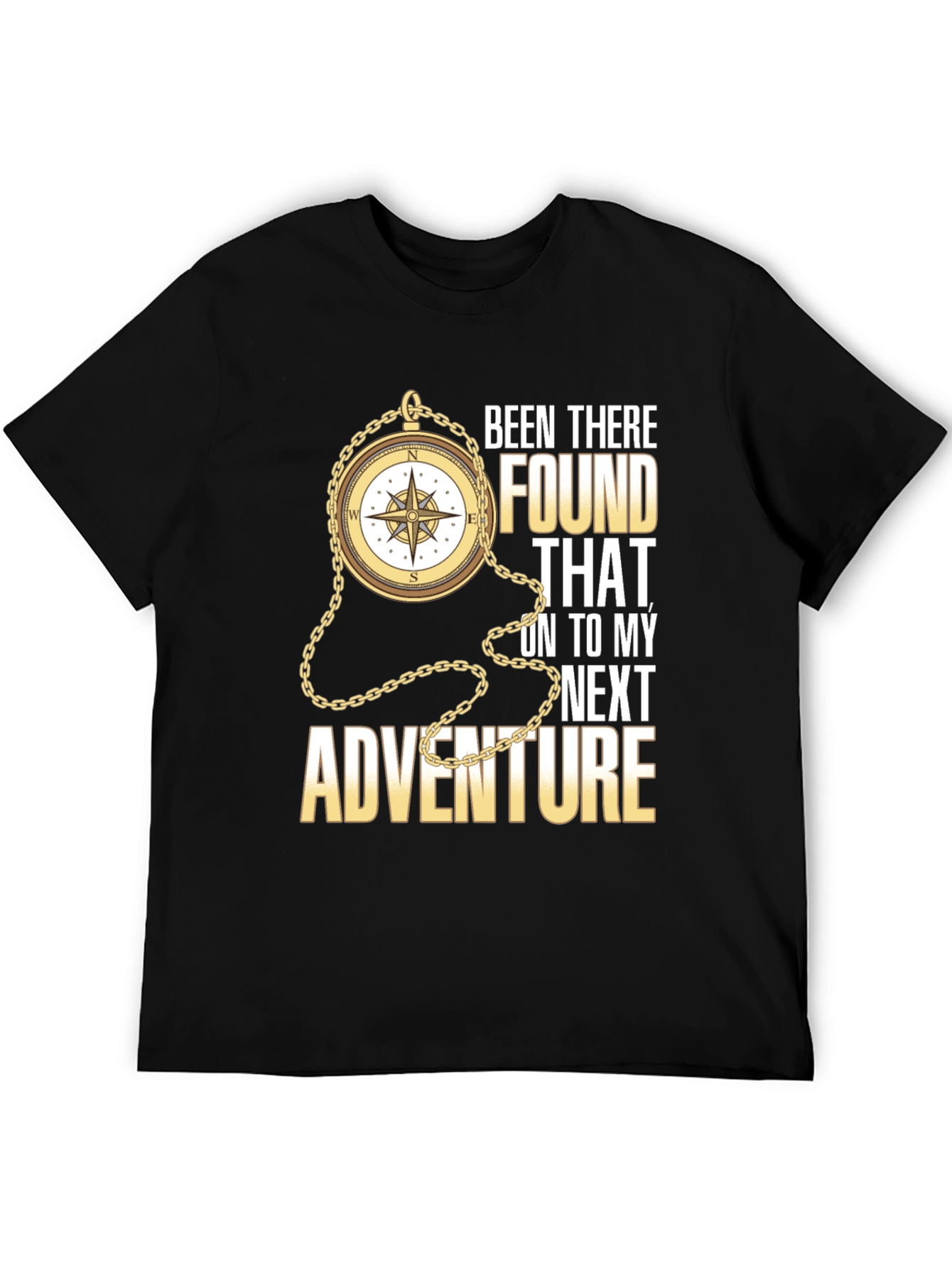 Adventure Compass Graphic Tee - Black