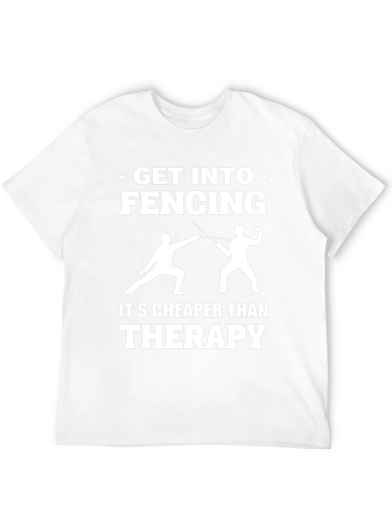 Fencing Therapy T-Shirt Funny Sport Gift