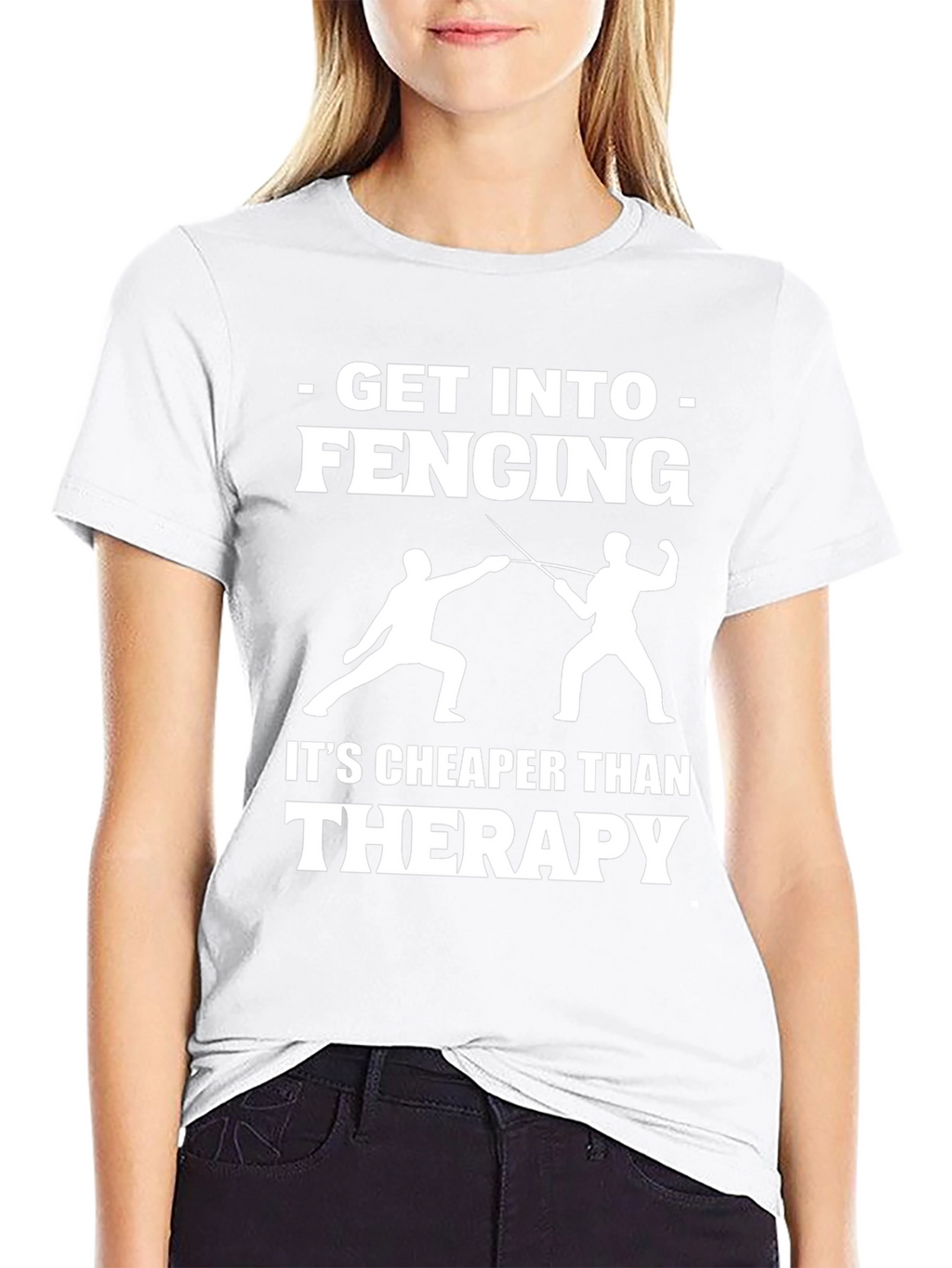 Fencing Therapy T-Shirt Funny Sport Gift