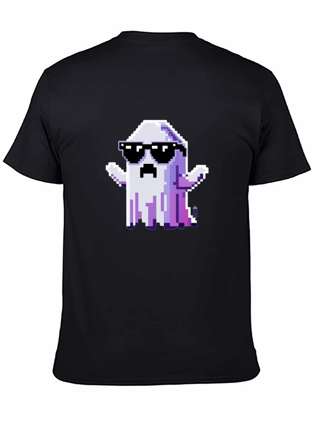 Cool Pixel Ghost Graphic T-Shirt