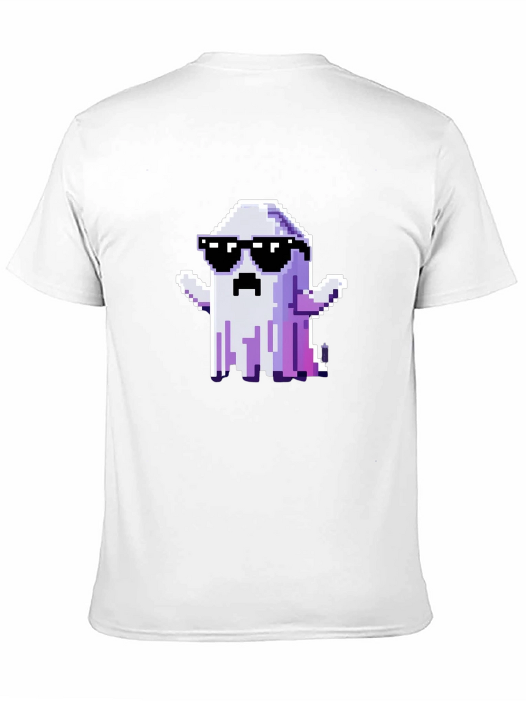 Cool Pixel Ghost Graphic T-Shirt