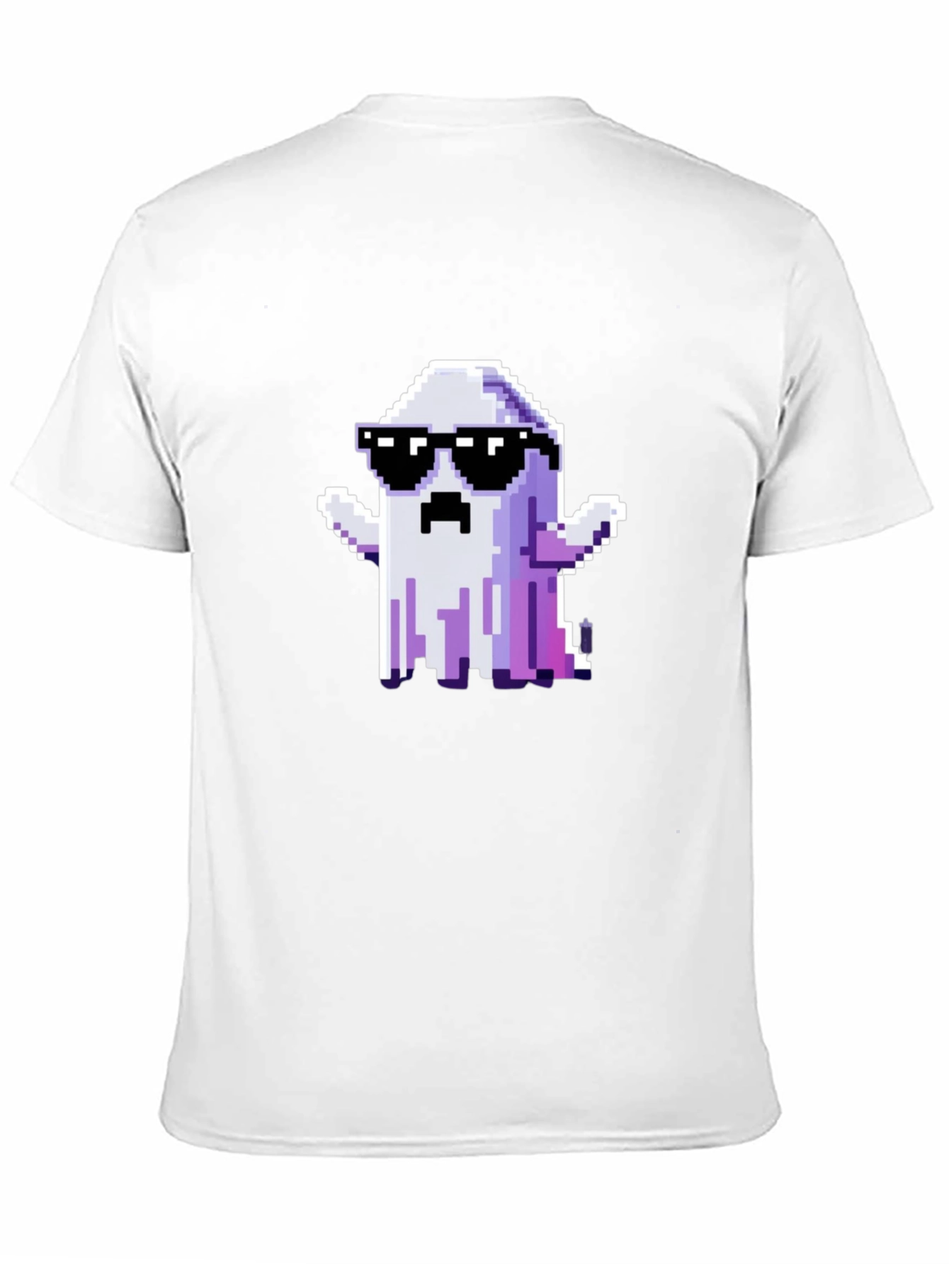 Cool Pixel Ghost Graphic T-Shirt