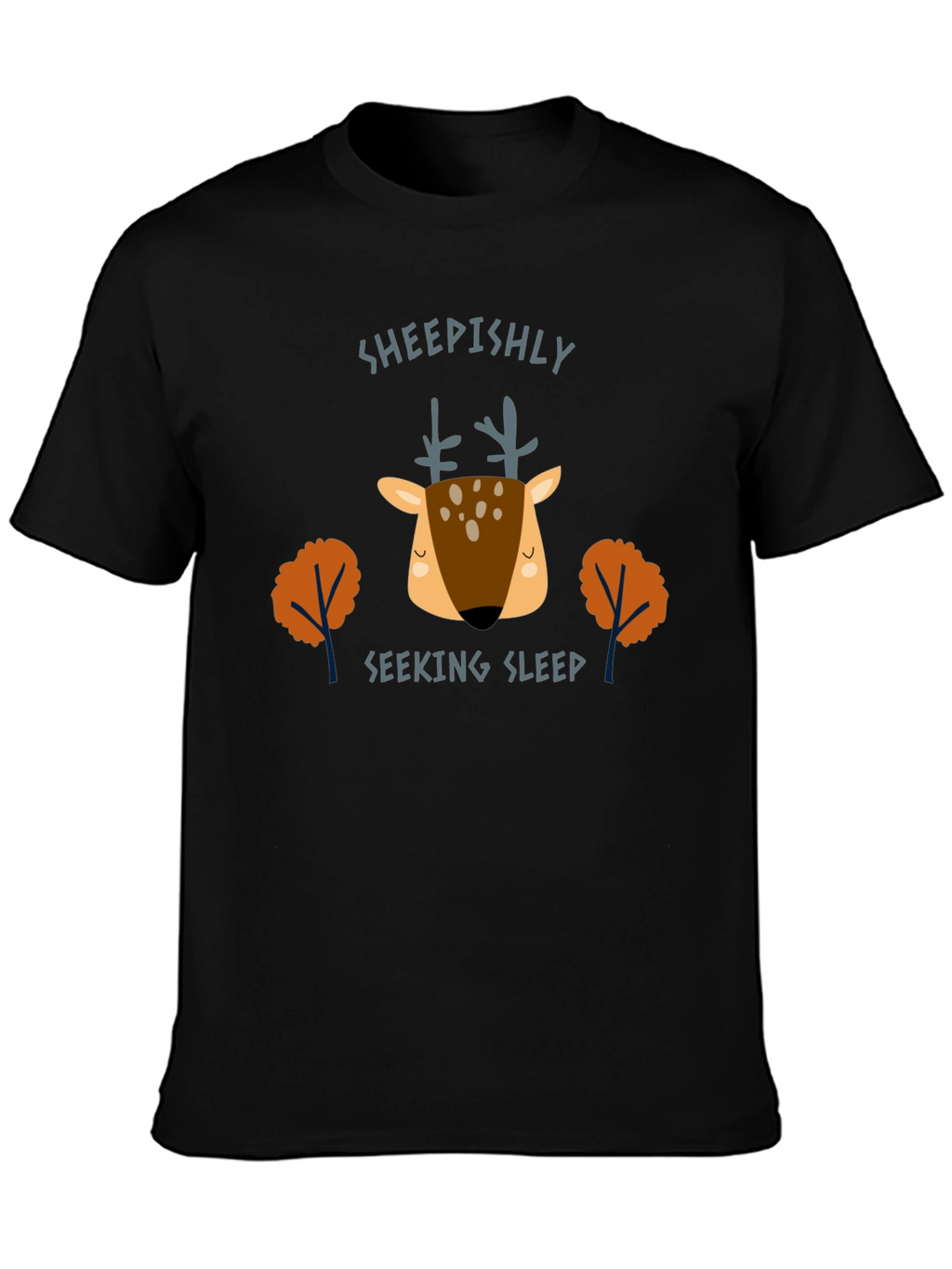 Sheepishly Seeking Sleep Deer Graphic Tee