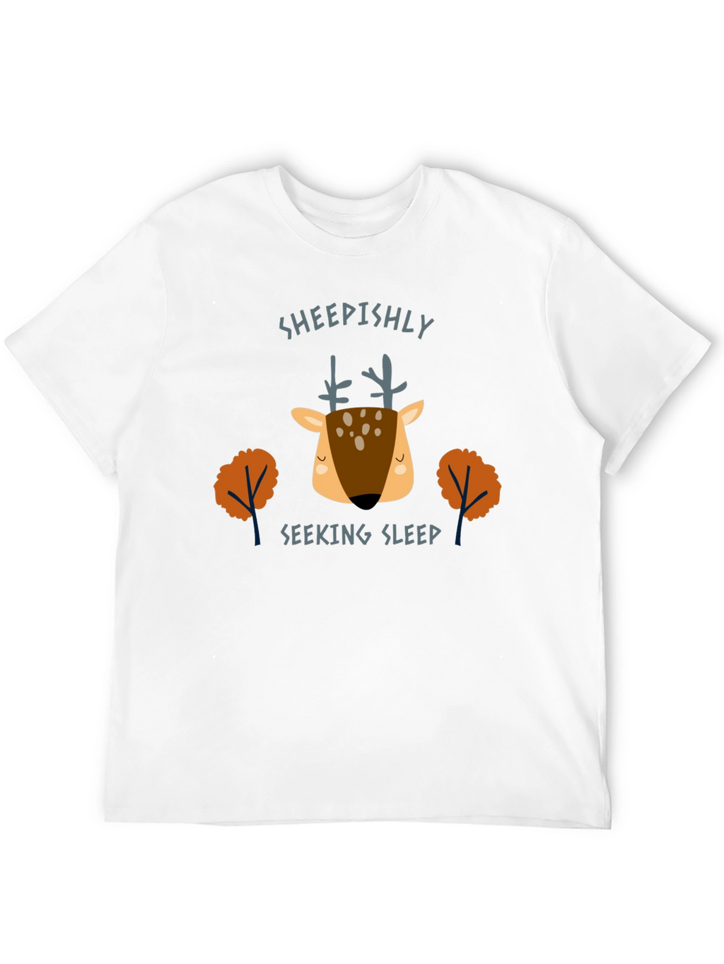 Sheepishly Seeking Sleep Deer Graphic Tee