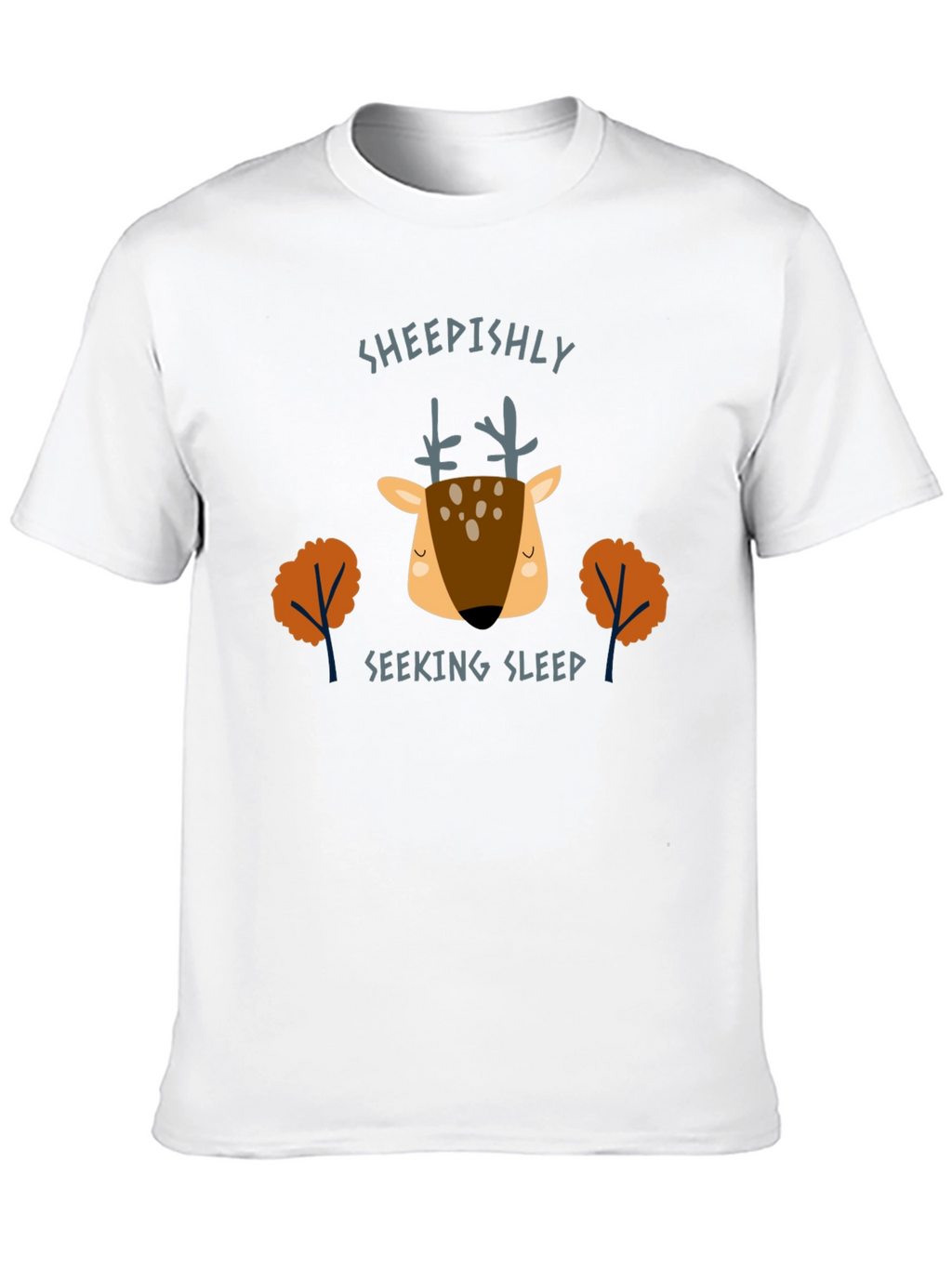 Sheepishly Seeking Sleep Deer Graphic Tee