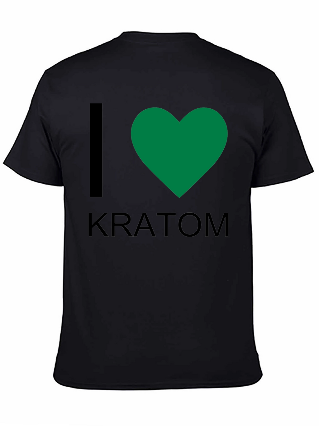 I Heart Kratom T-Shirt - Black Crew Neck