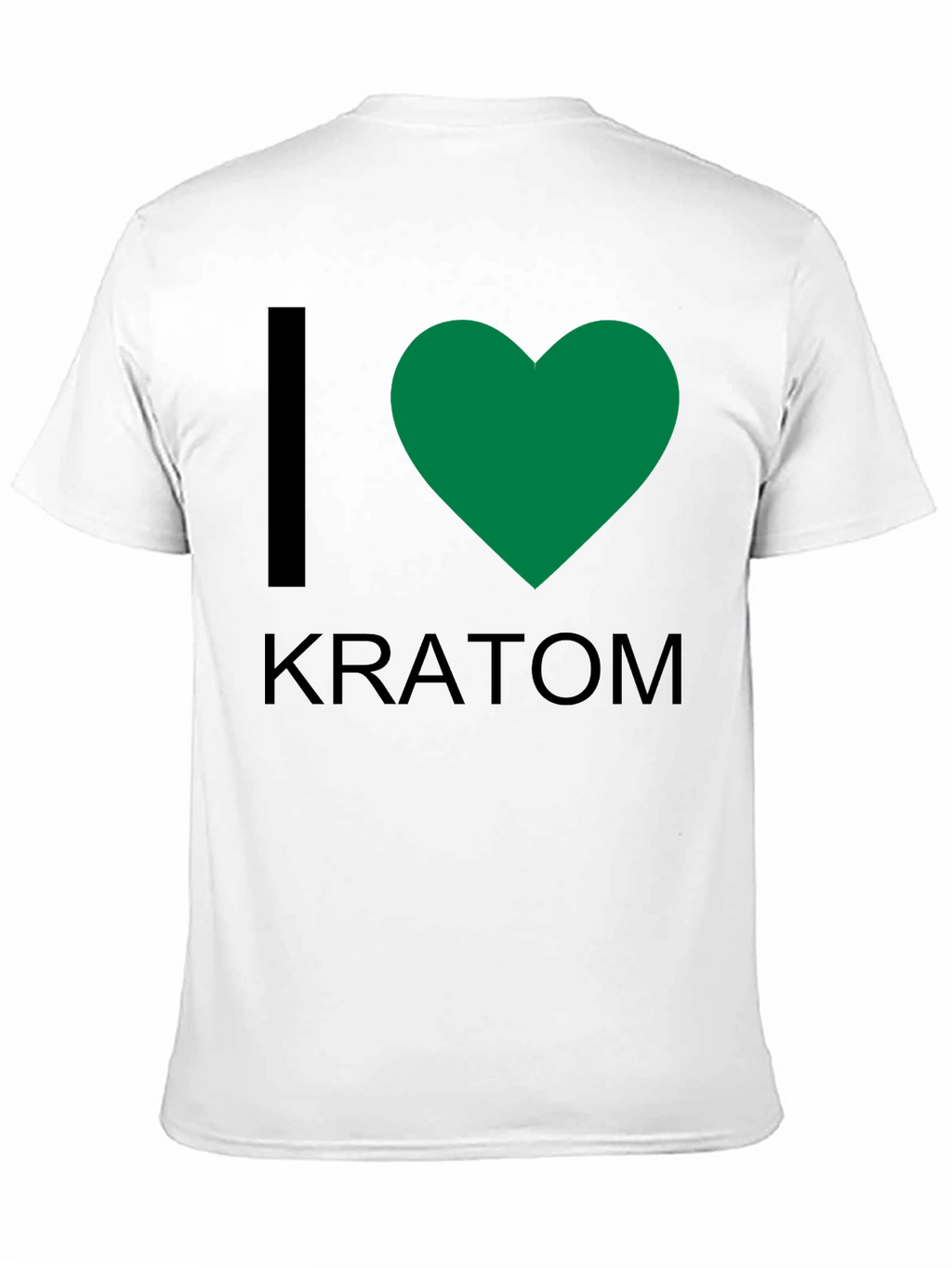 I Heart Kratom T-Shirt - Black Crew Neck