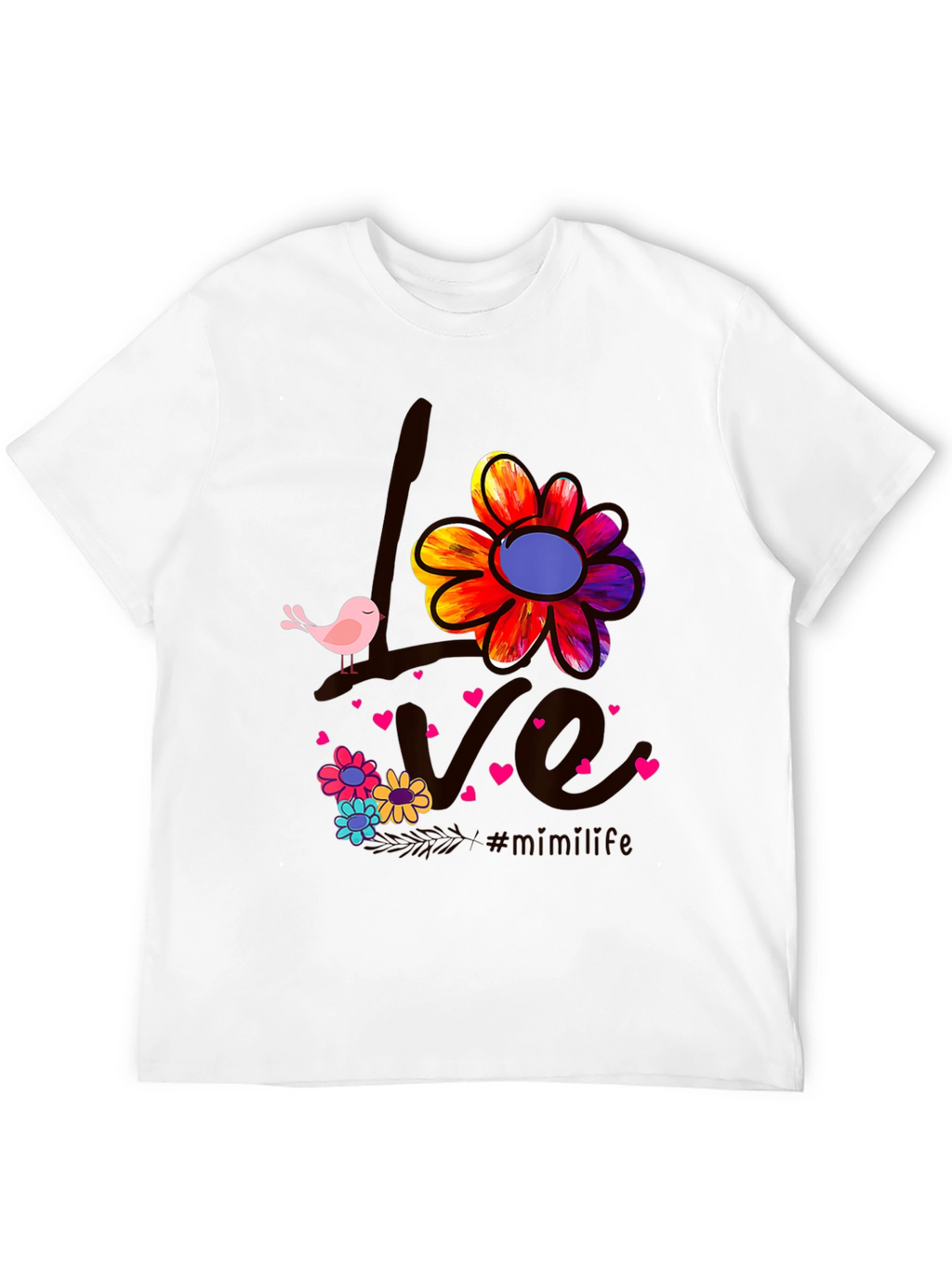 Love Bird Floral Graphic Tee