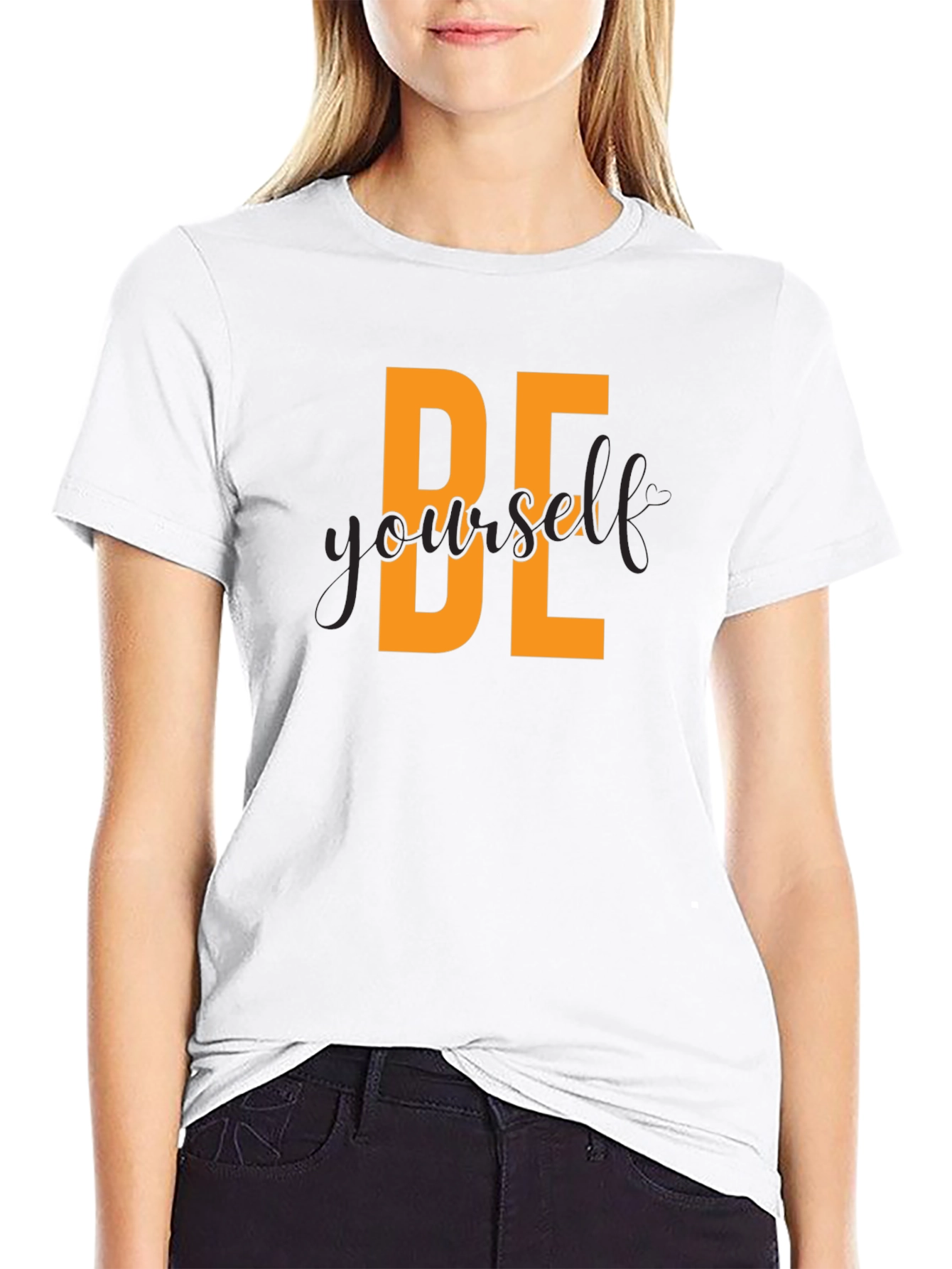 Be Yourself Graphic Tee - Black
