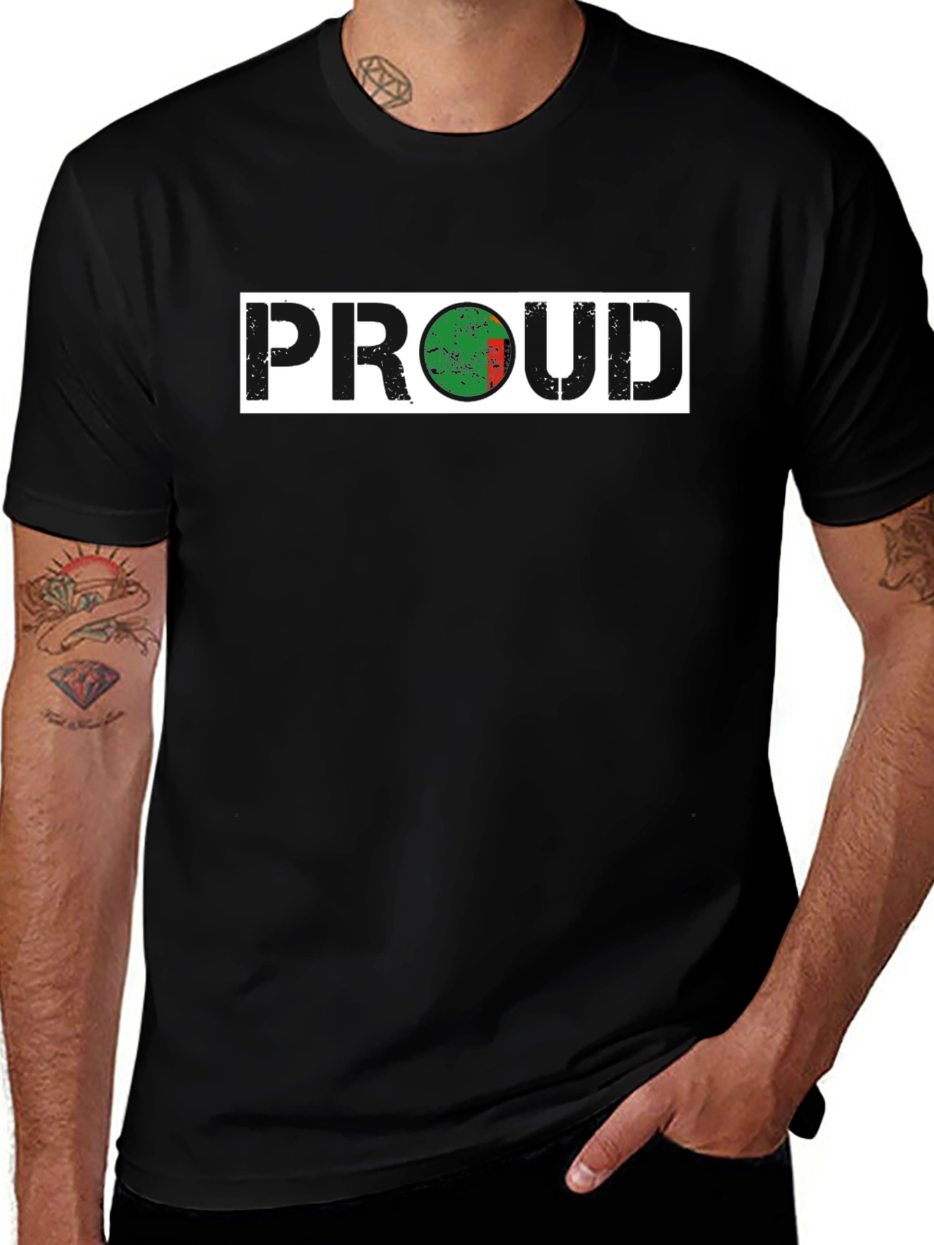 Proud Bangladesh Flag T-Shirt - Distressed Design