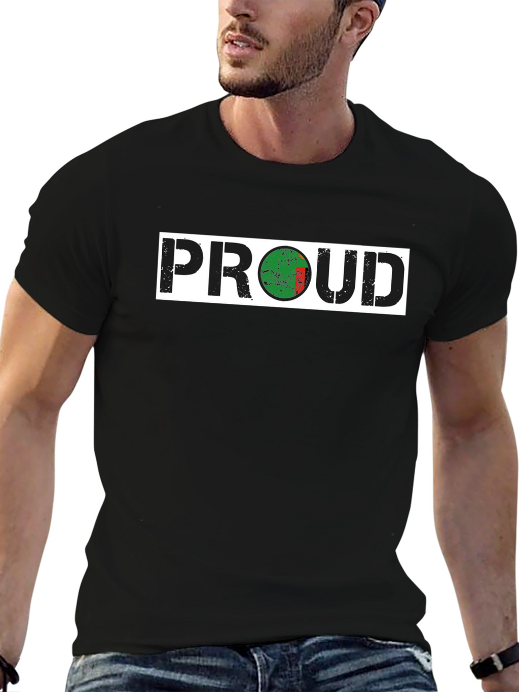 Proud Bangladesh Flag T-Shirt - Distressed Design