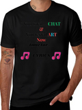 Chat Art Lyrics Novelty Tee
