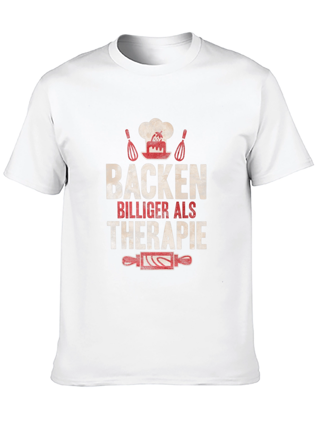 Baking Cheaper Than Therapy Black T-Shirt