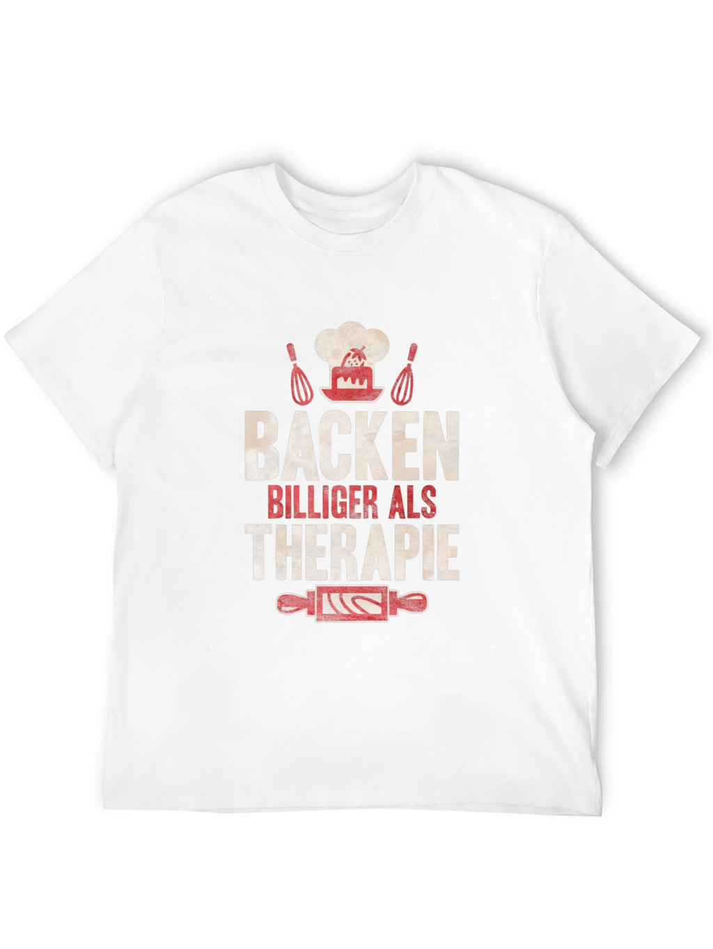 Baking Cheaper Than Therapy Black T-Shirt