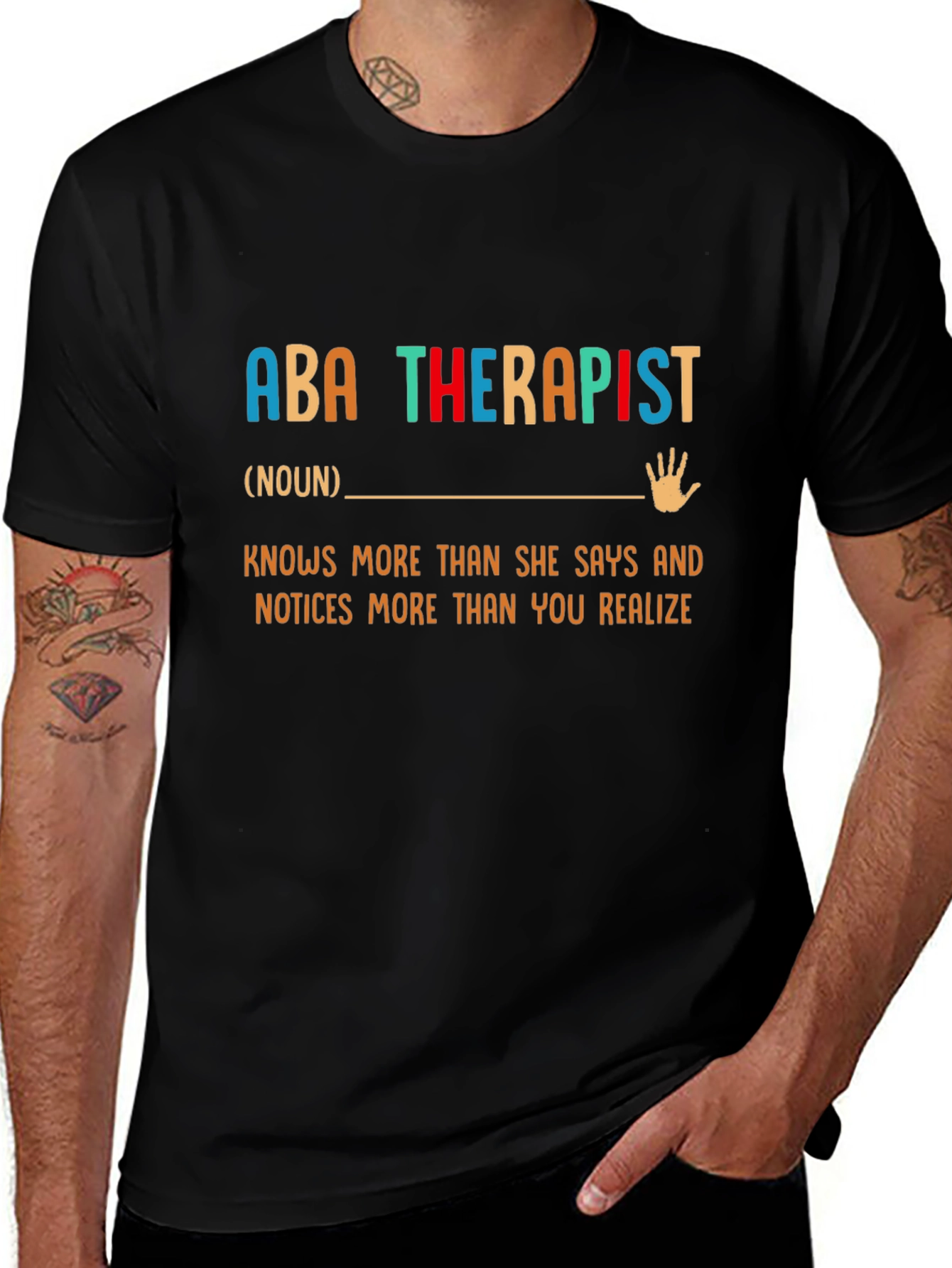 ABA Therapist T-Shirt - Knows More Than You Realize