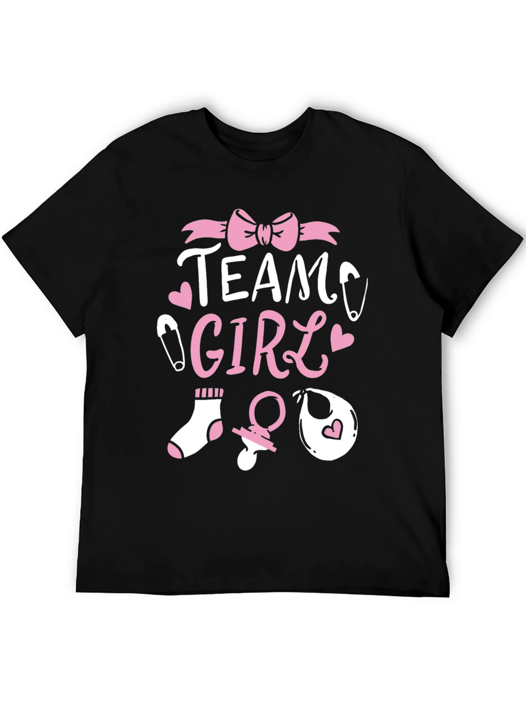 Team Girl Baby Shower T-Shirt - Gender Reveal Tee
