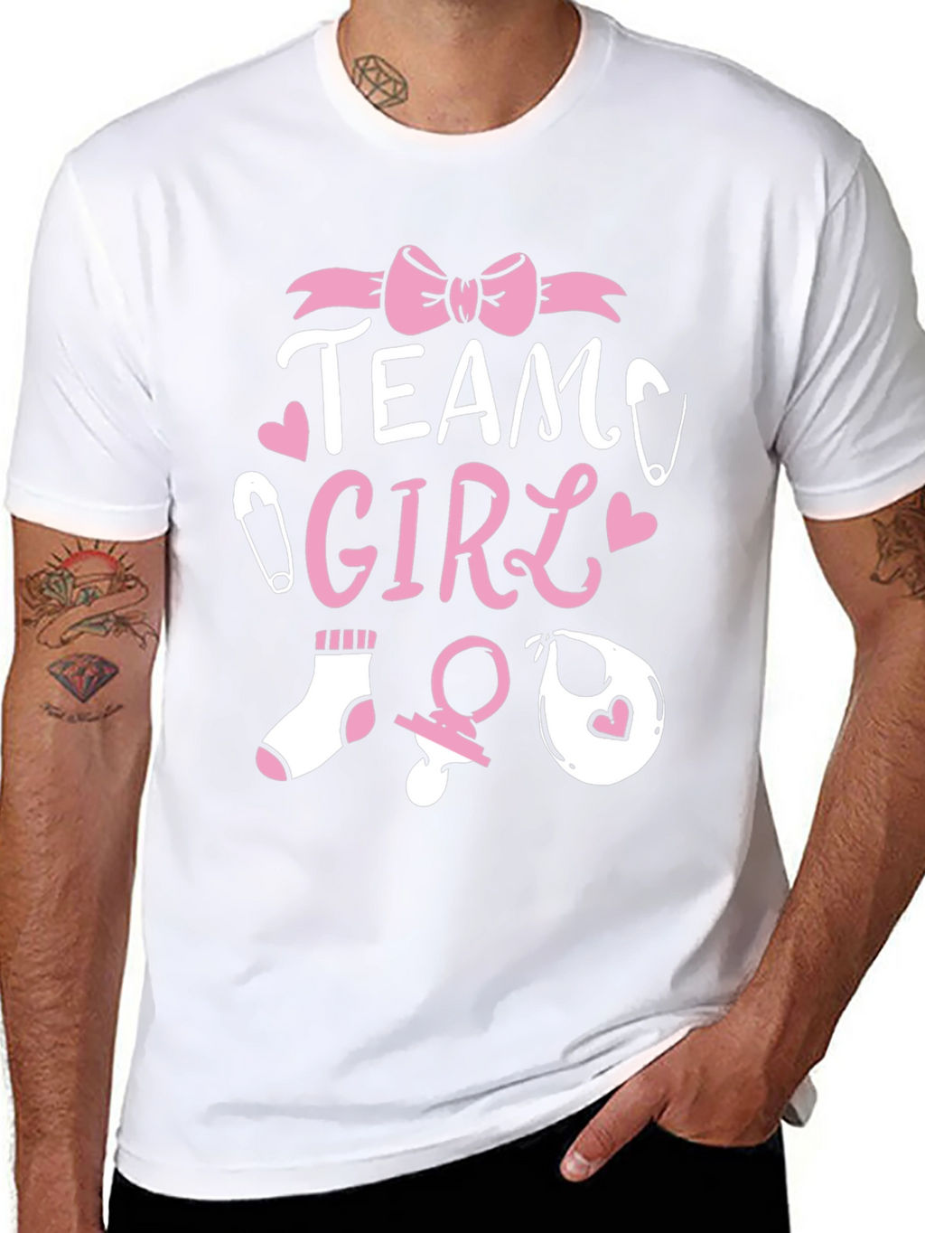 Team Girl Baby Shower T-Shirt - Gender Reveal Tee