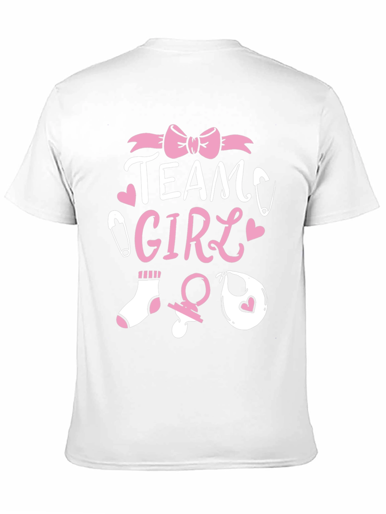 Team Girl Baby Shower T-Shirt - Gender Reveal Tee