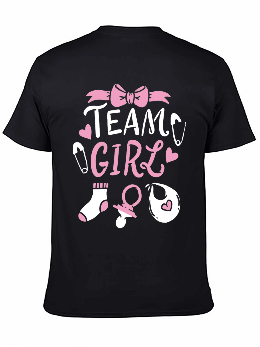 Team Girl Baby Shower T-Shirt - Gender Reveal Tee