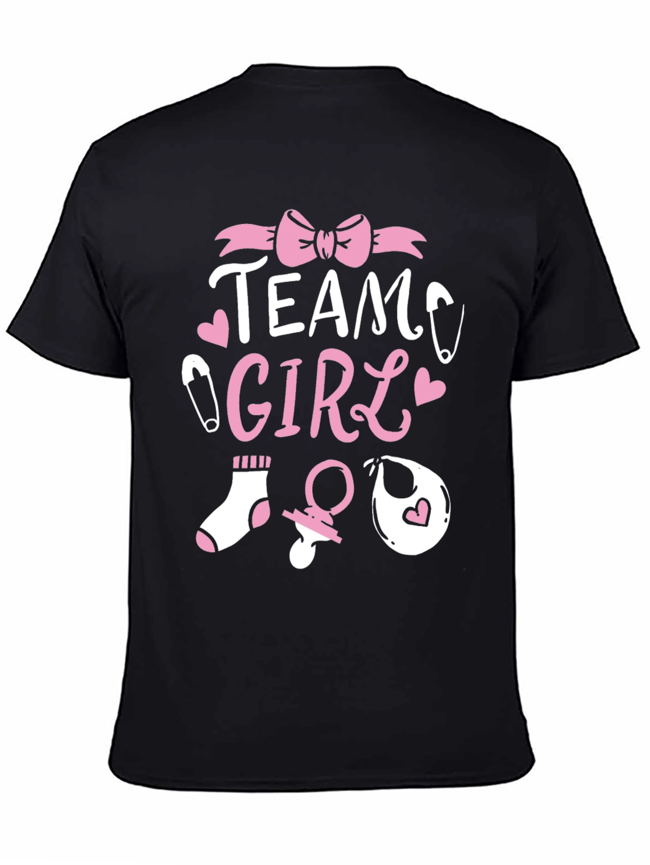Team Girl Baby Shower T-Shirt - Gender Reveal Tee