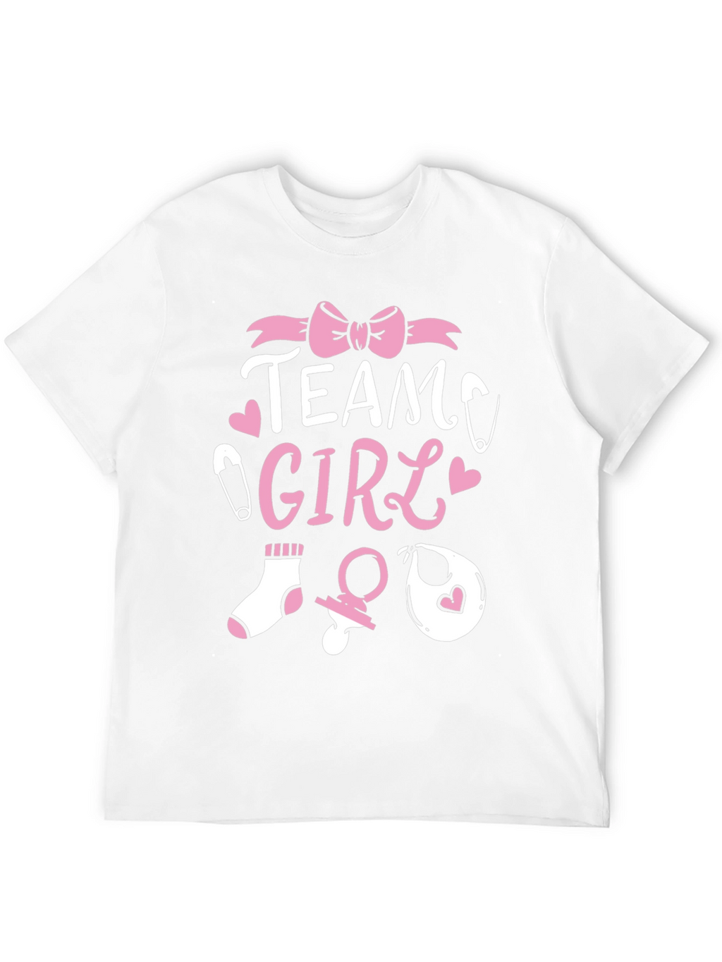 Team Girl Baby Shower T-Shirt - Gender Reveal Tee
