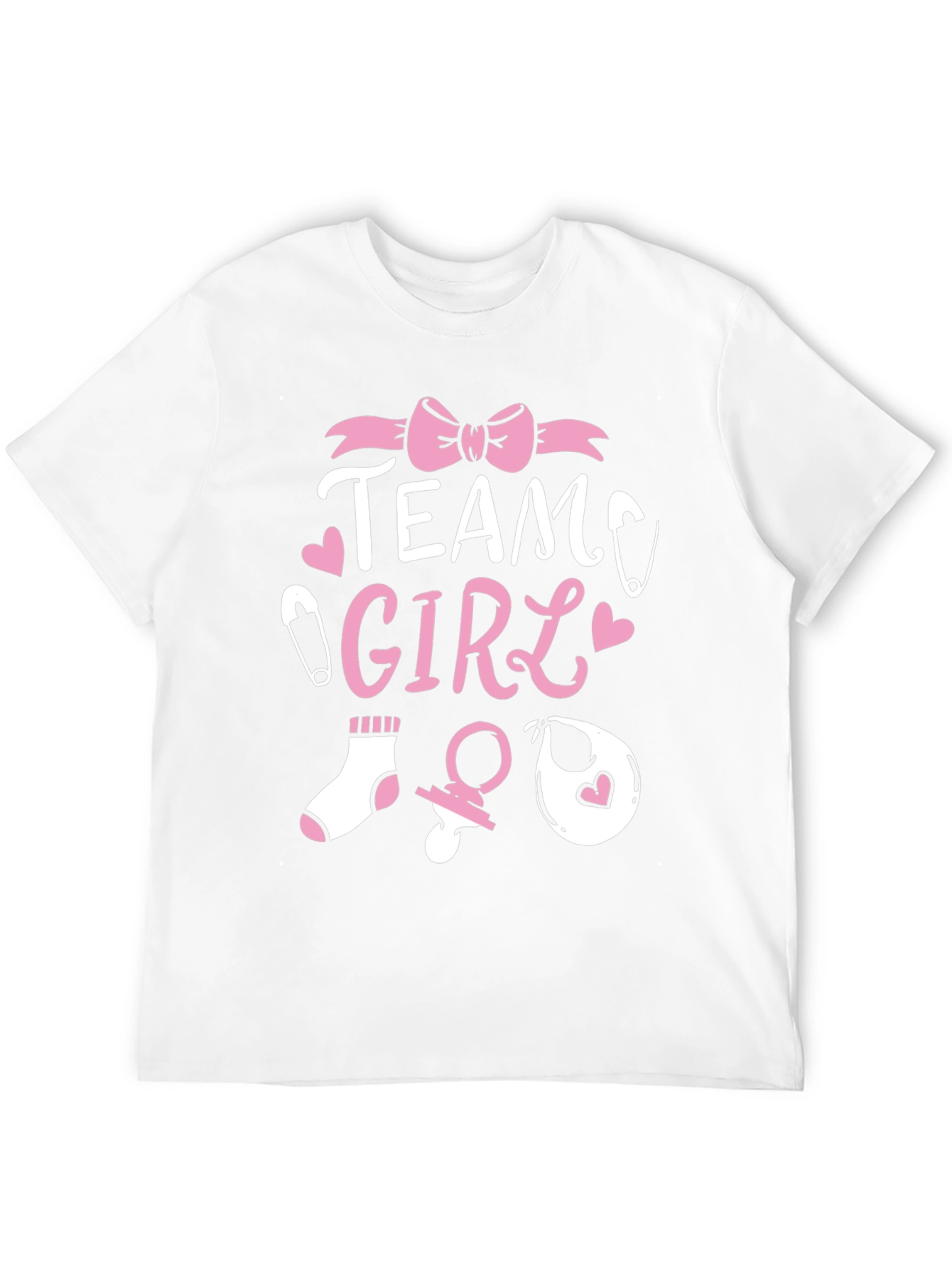 Team Girl Baby Shower T-Shirt - Gender Reveal Tee
