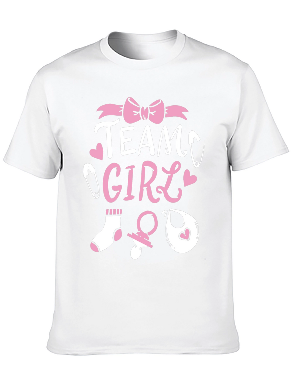 Team Girl Baby Shower T-Shirt - Gender Reveal Tee