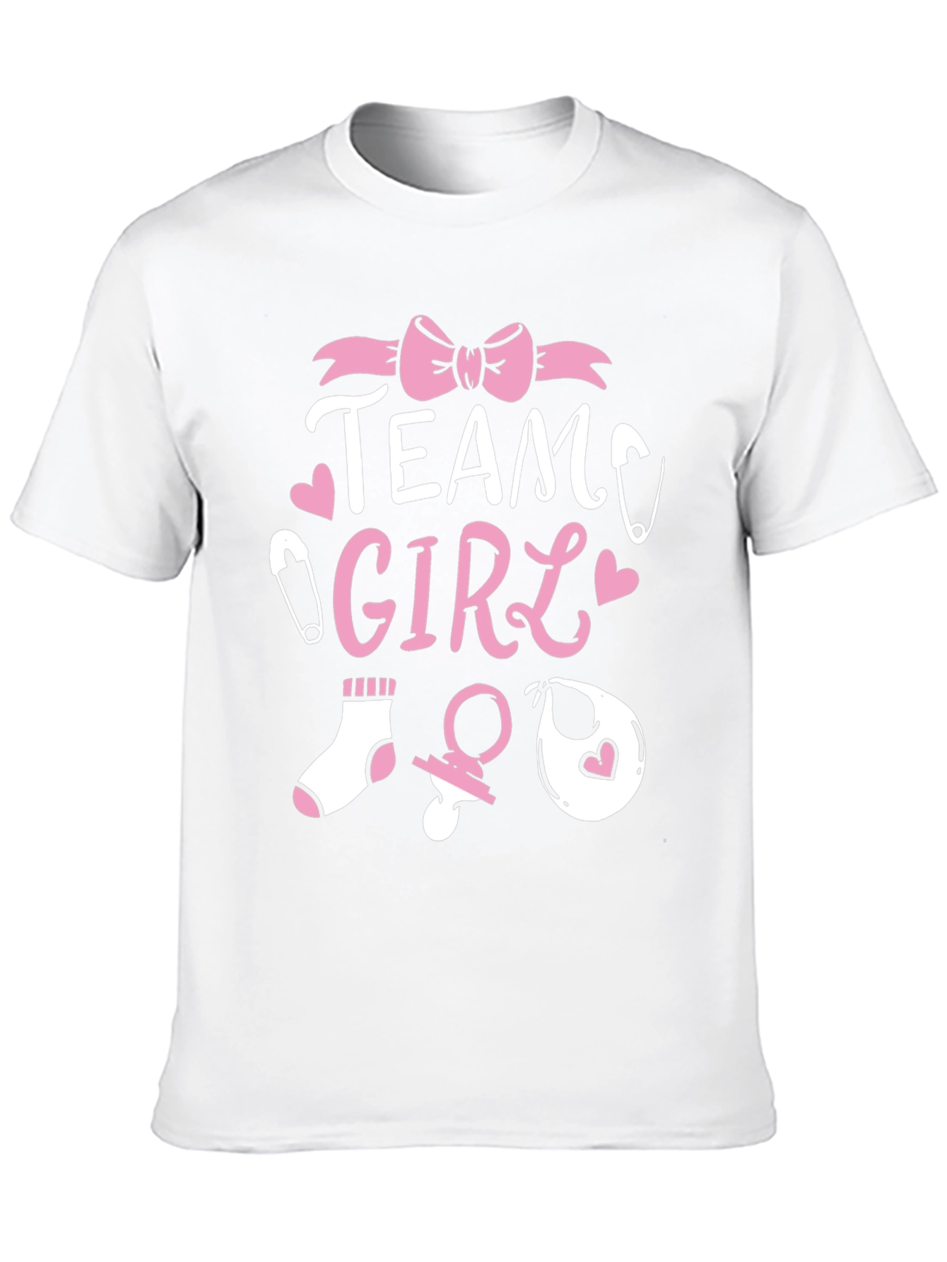Team Girl Baby Shower T-Shirt - Gender Reveal Tee