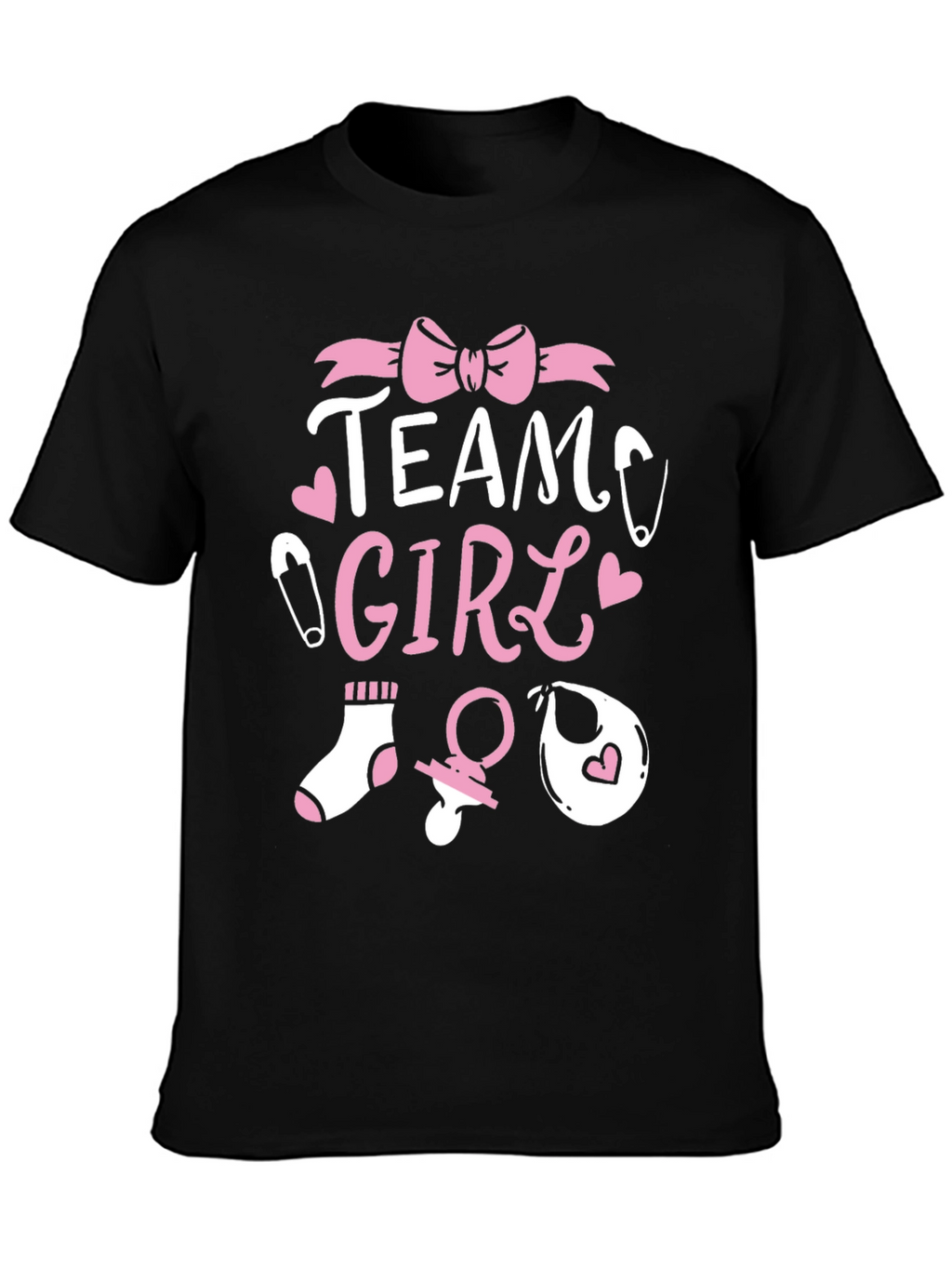 Team Girl Baby Shower T-Shirt - Gender Reveal Tee
