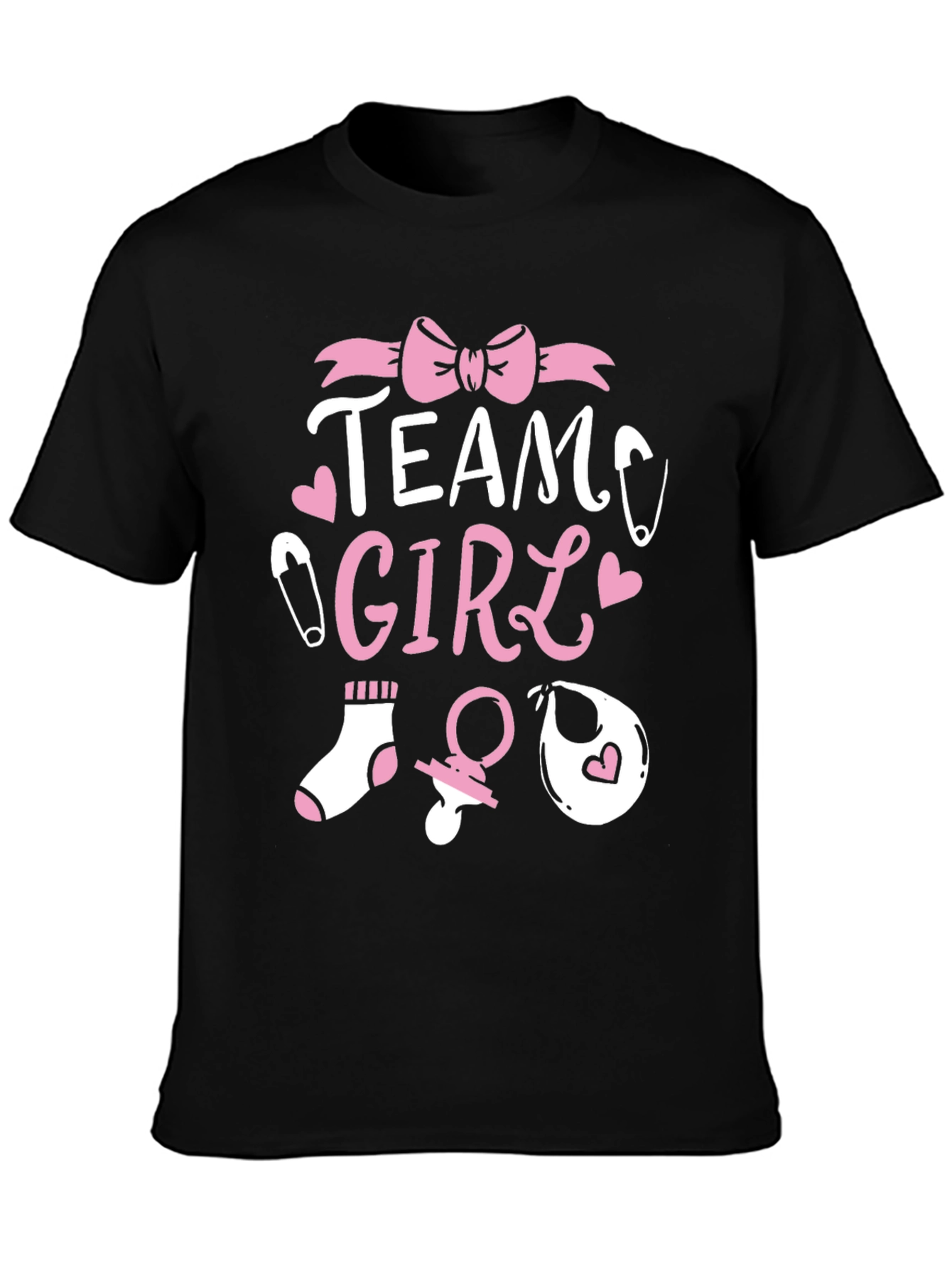Team Girl Baby Shower T-Shirt - Gender Reveal Tee