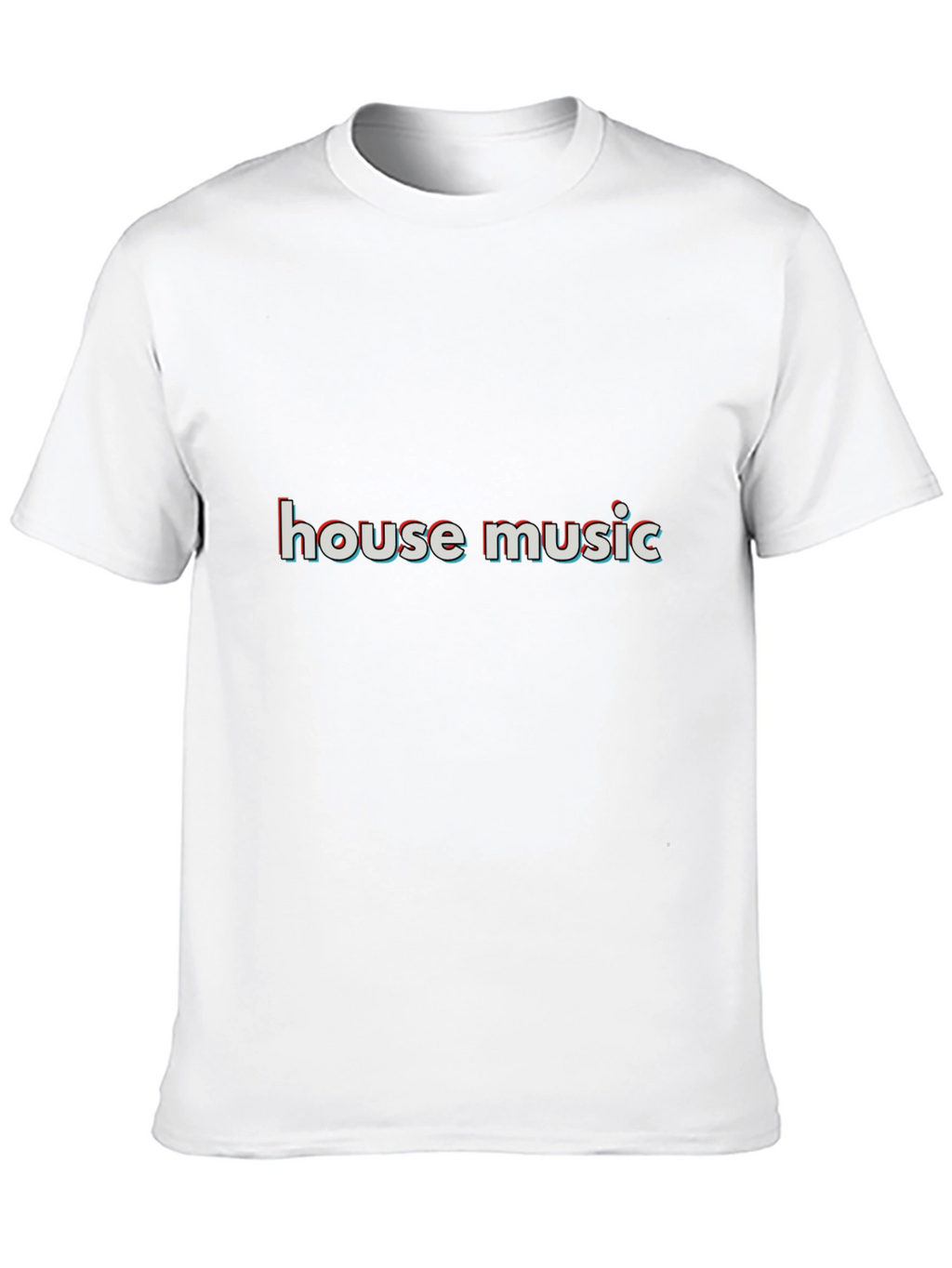 House Music Graphic Tee - Stylish Black T-Shirt