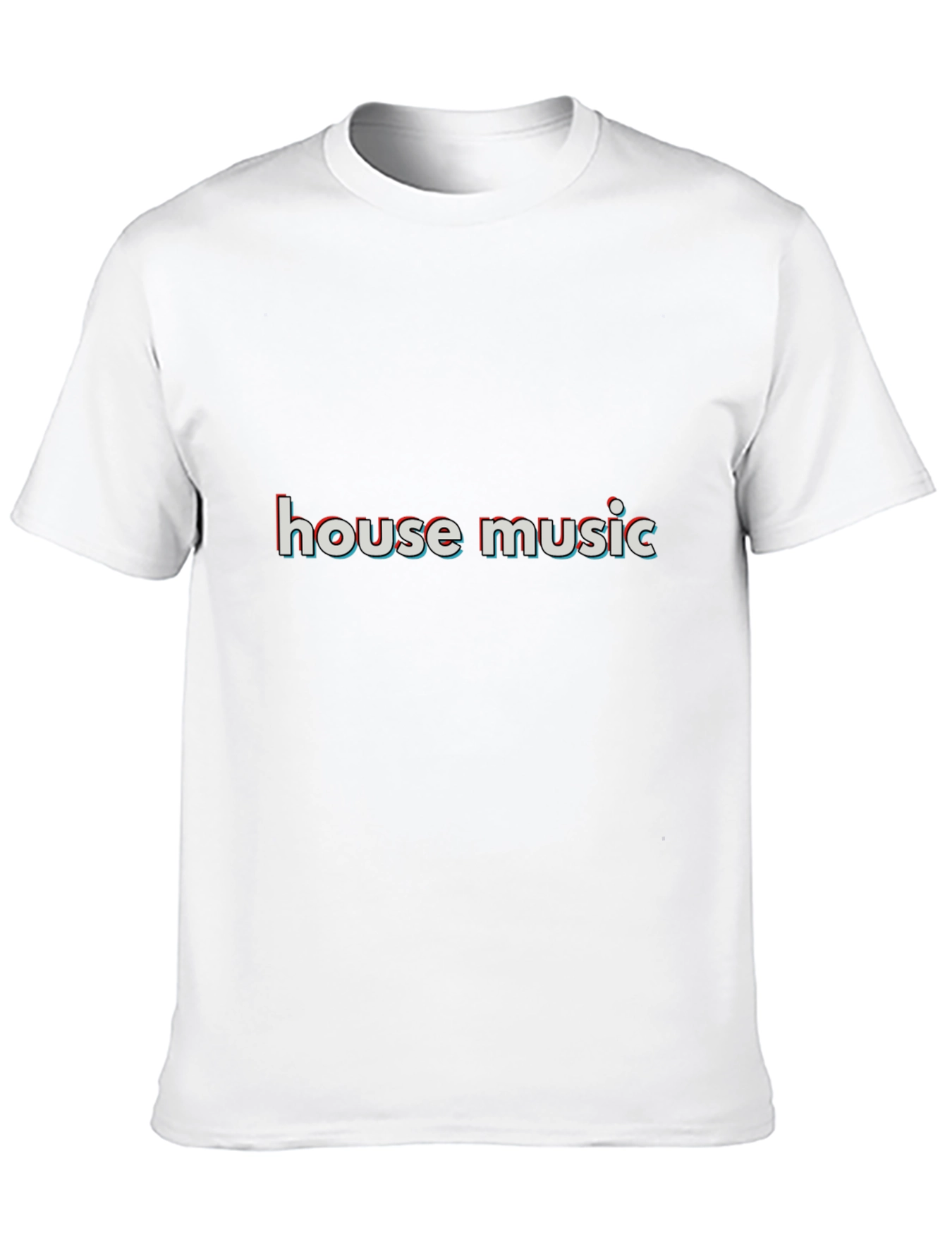 House Music Graphic Tee - Stylish Black T-Shirt