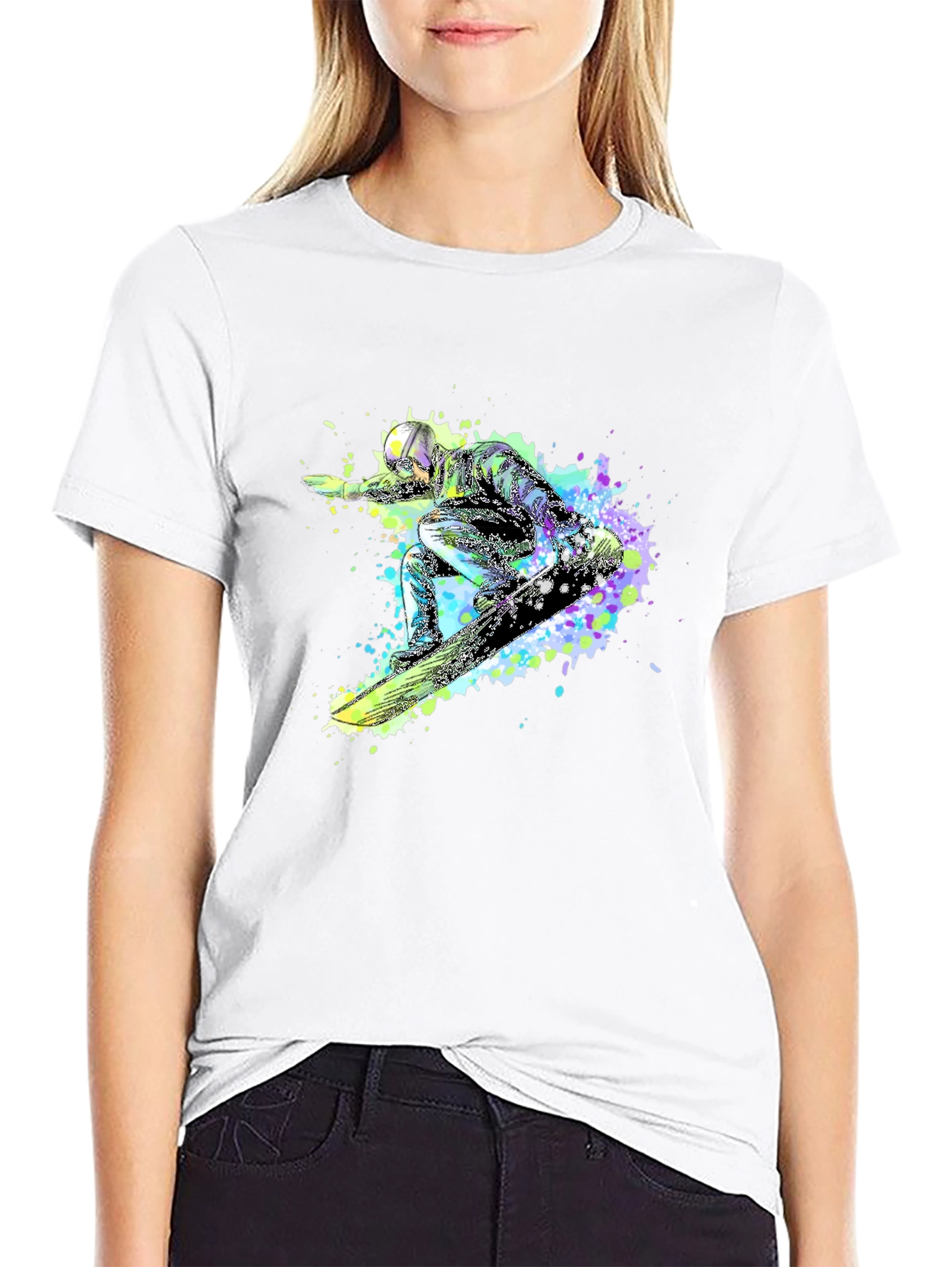 Snowboard Graphic Tee - Black T-Shirt