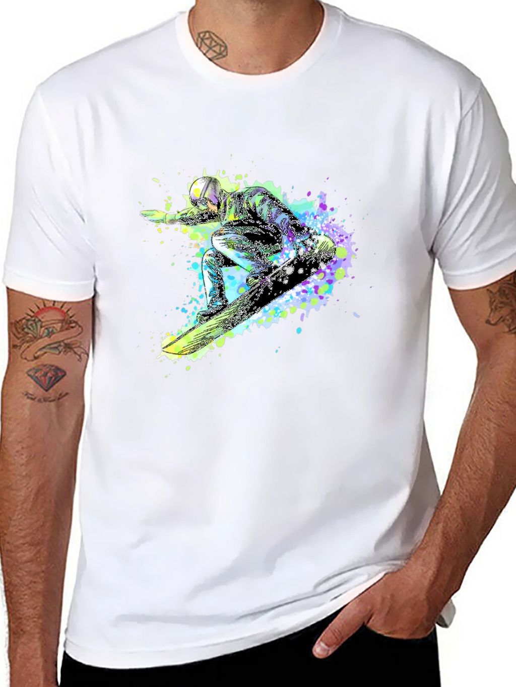 Snowboard Graphic Tee - Black T-Shirt
