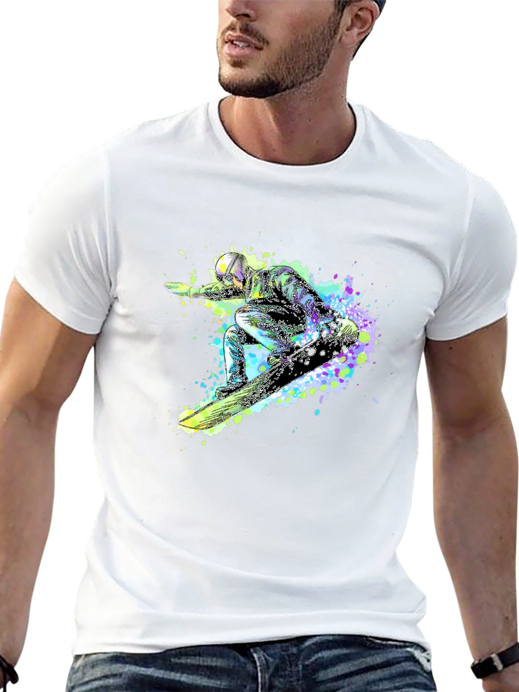 Snowboard Graphic Tee - Black T-Shirt