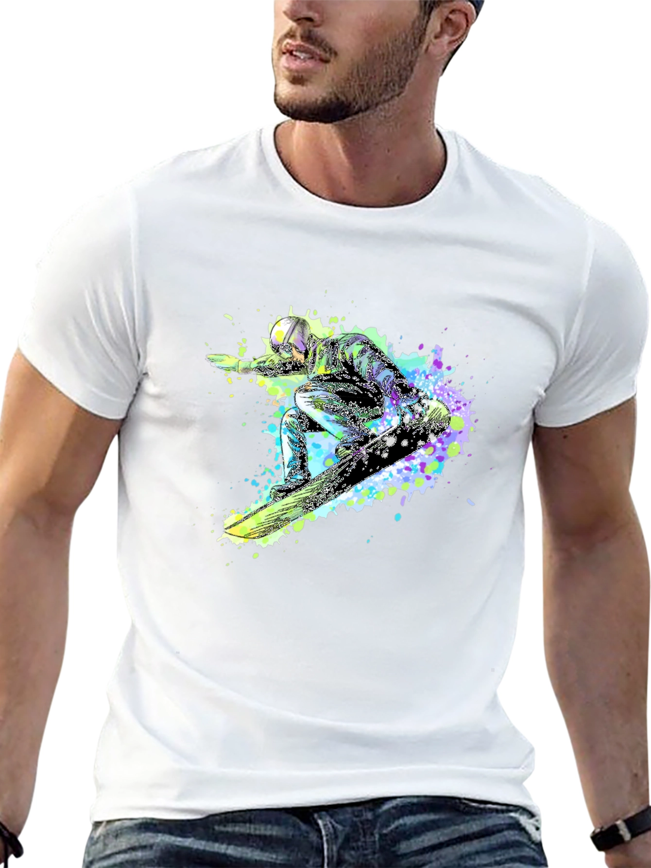 Snowboard Graphic Tee - Black T-Shirt