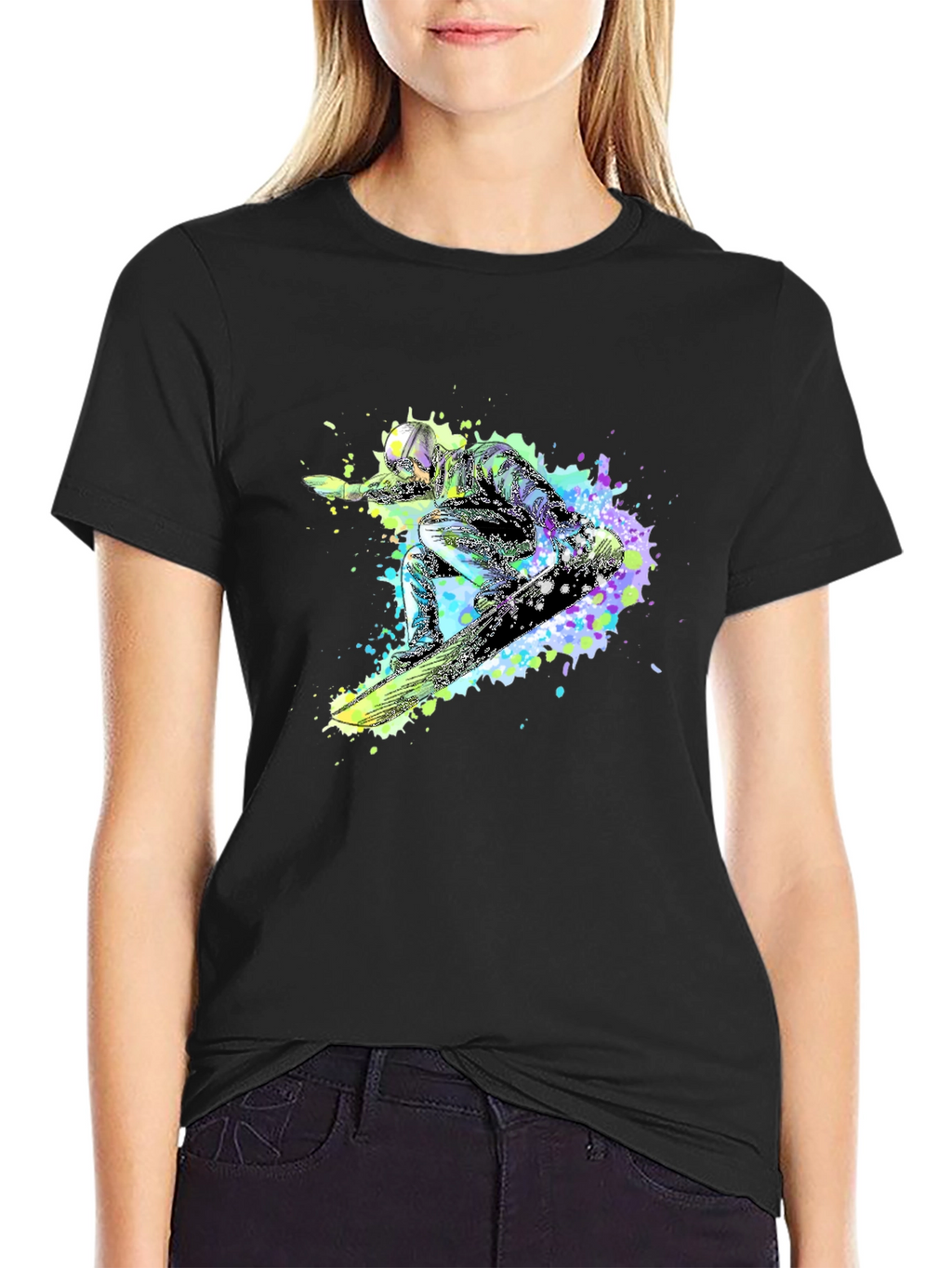 Snowboard Graphic Tee - Black T-Shirt