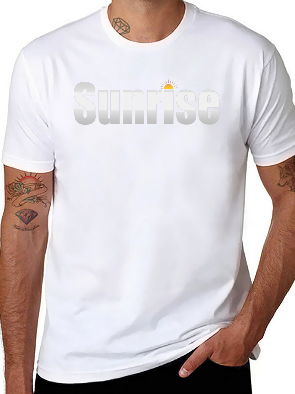Sunrise Graphic Black T-Shirt