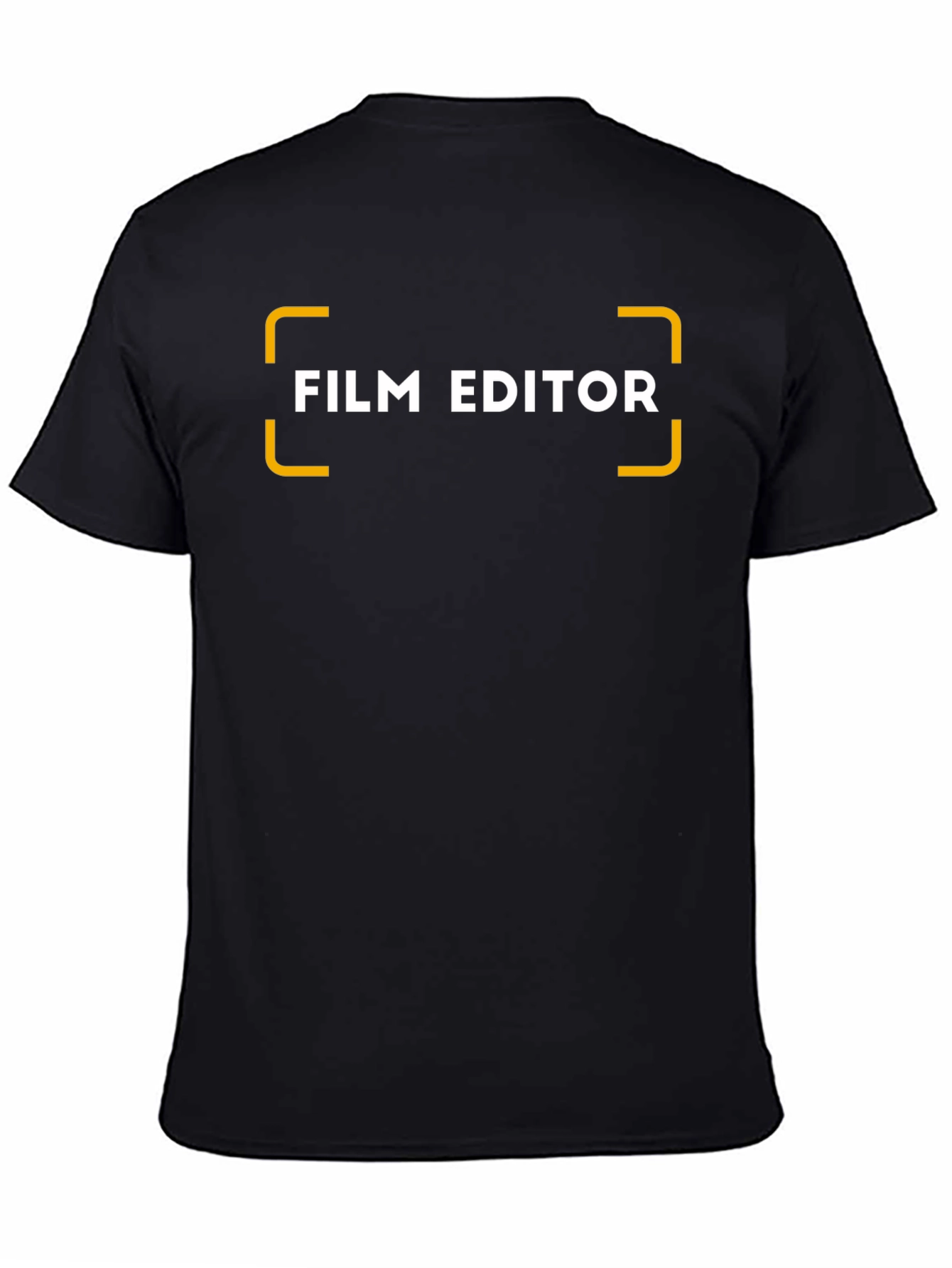 Film Editor Graphic T-Shirt - Black Crew Neck Tee